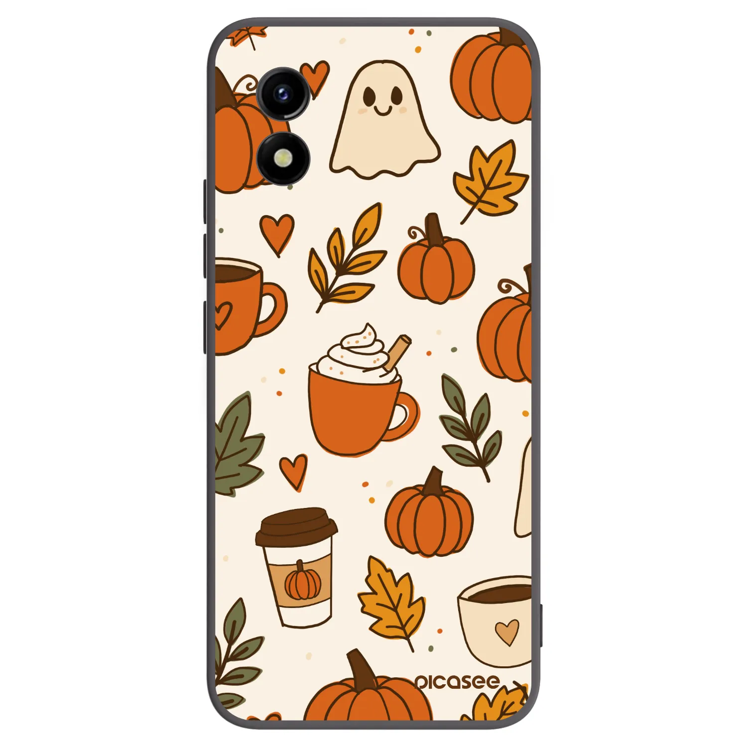 Picasee husă neagră din silicon pentru Vivo Y01 - Fall vibes