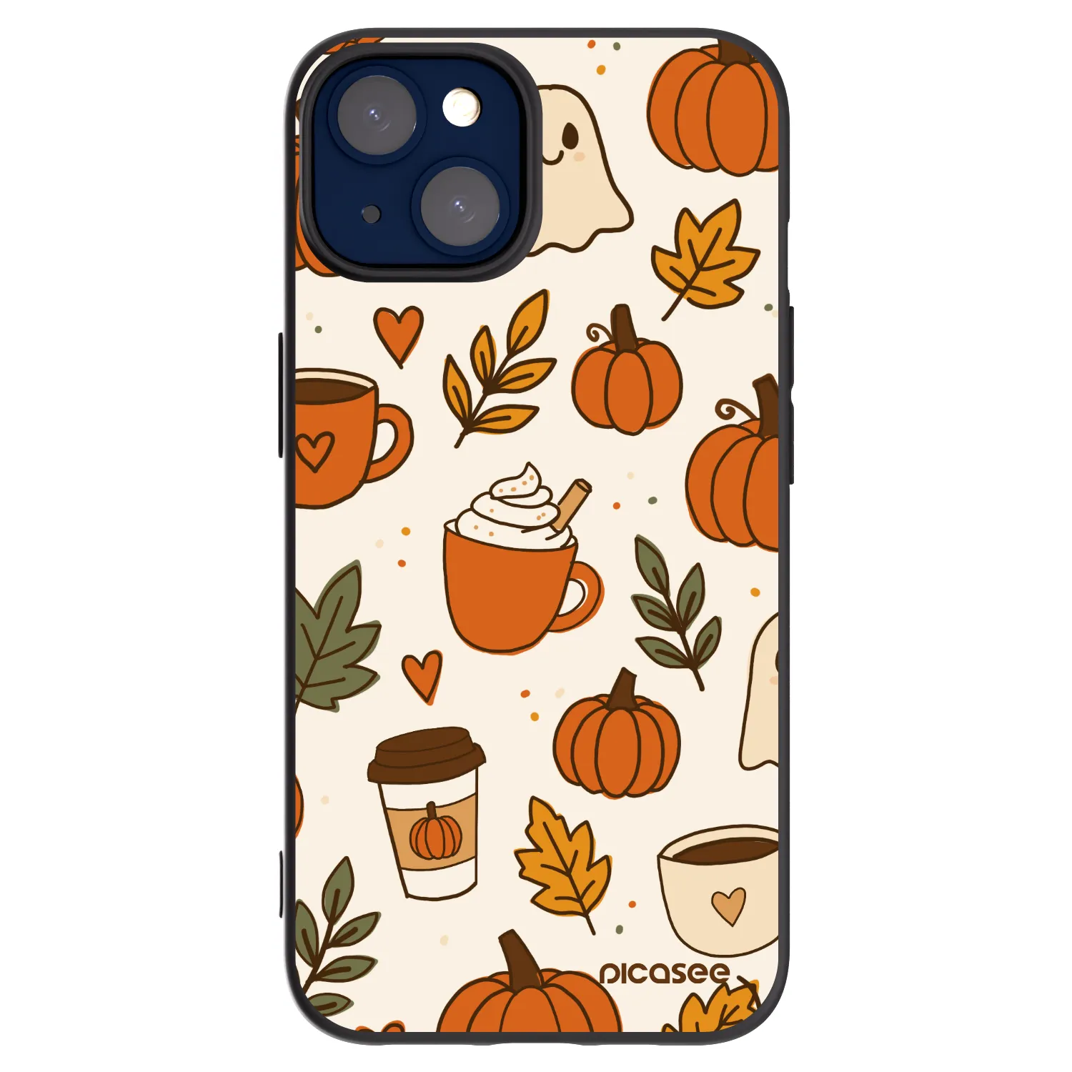 Picasee husă neagră din silicon pentru Apple iPhone 14 - Fall vibes
