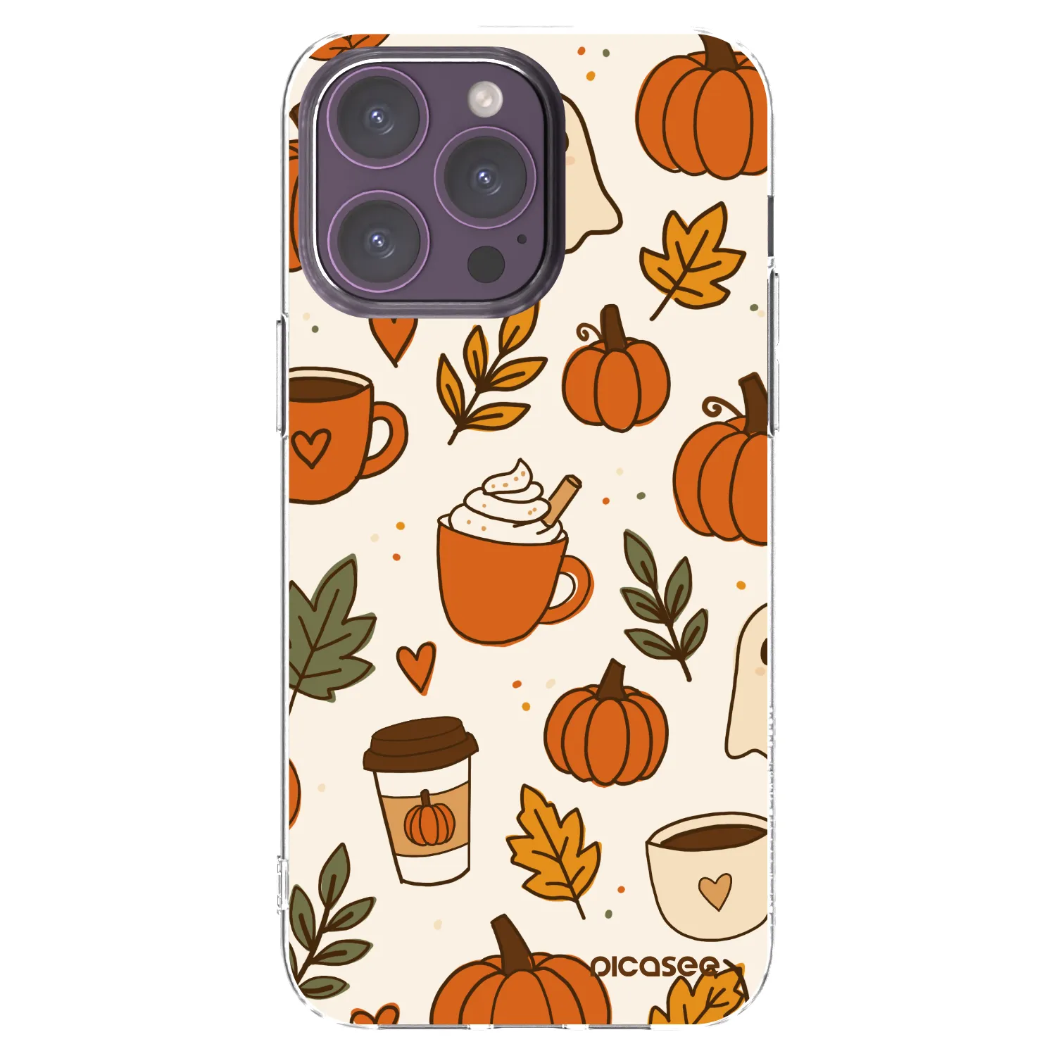 Picasee husă transparentă din silicon pentru Apple iPhone 14 Pro Max - Fall vibes