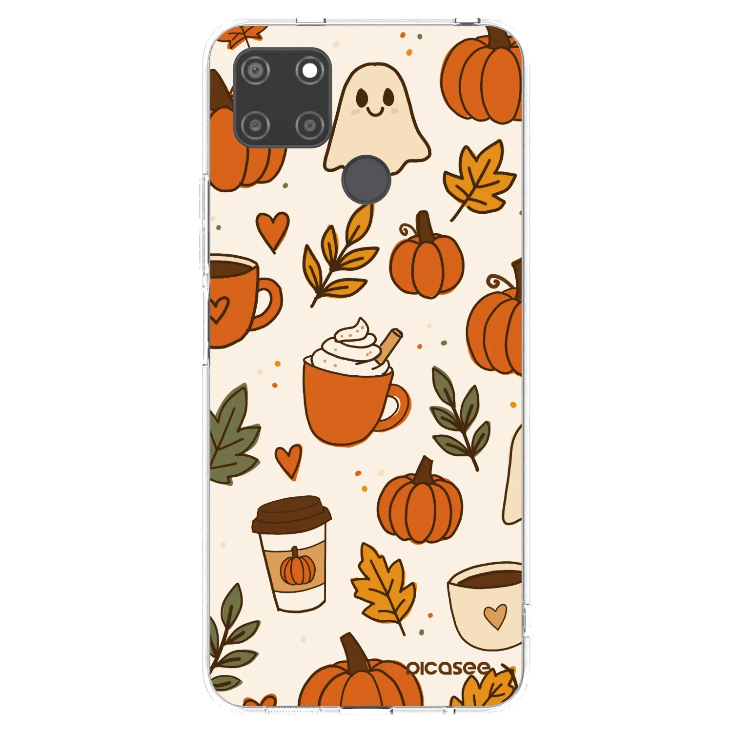 Picasee husă transparentă din silicon pentru Realme C21Y - Fall vibes
