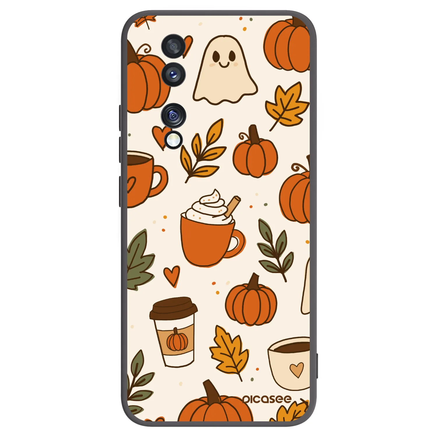 Picasee husă neagră din silicon pentru Honor 70 - Fall vibes