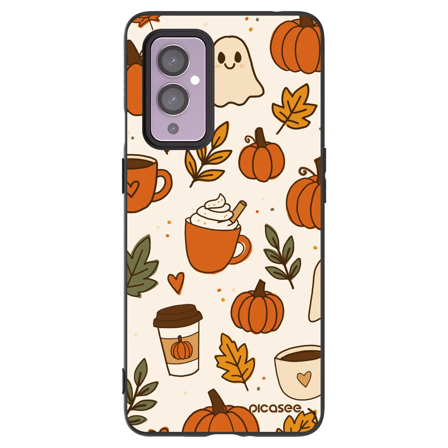 Picasee husă neagră din silicon pentru OnePlus 9 - Fall vibes