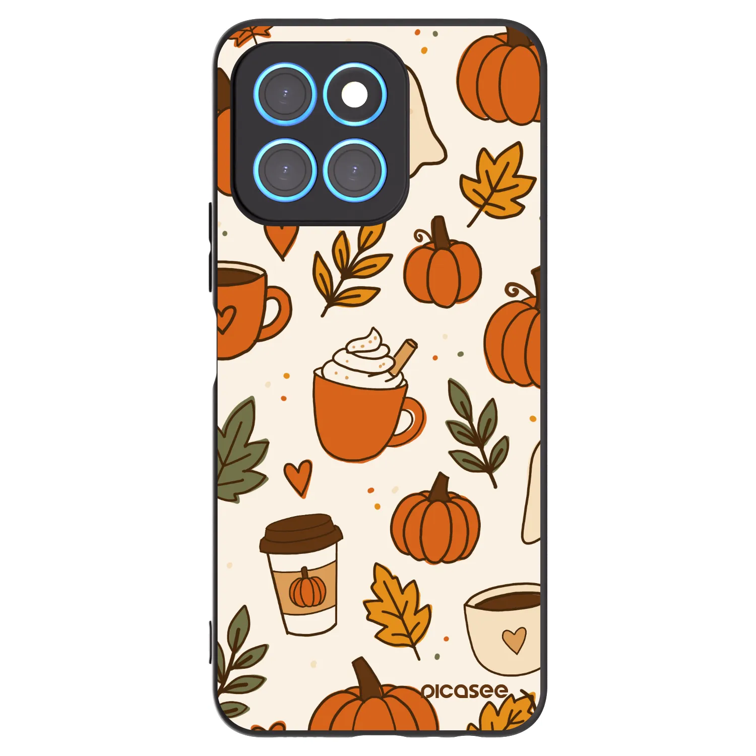 Picasee husă neagră din silicon pentru Honor X8 5G - Fall vibes