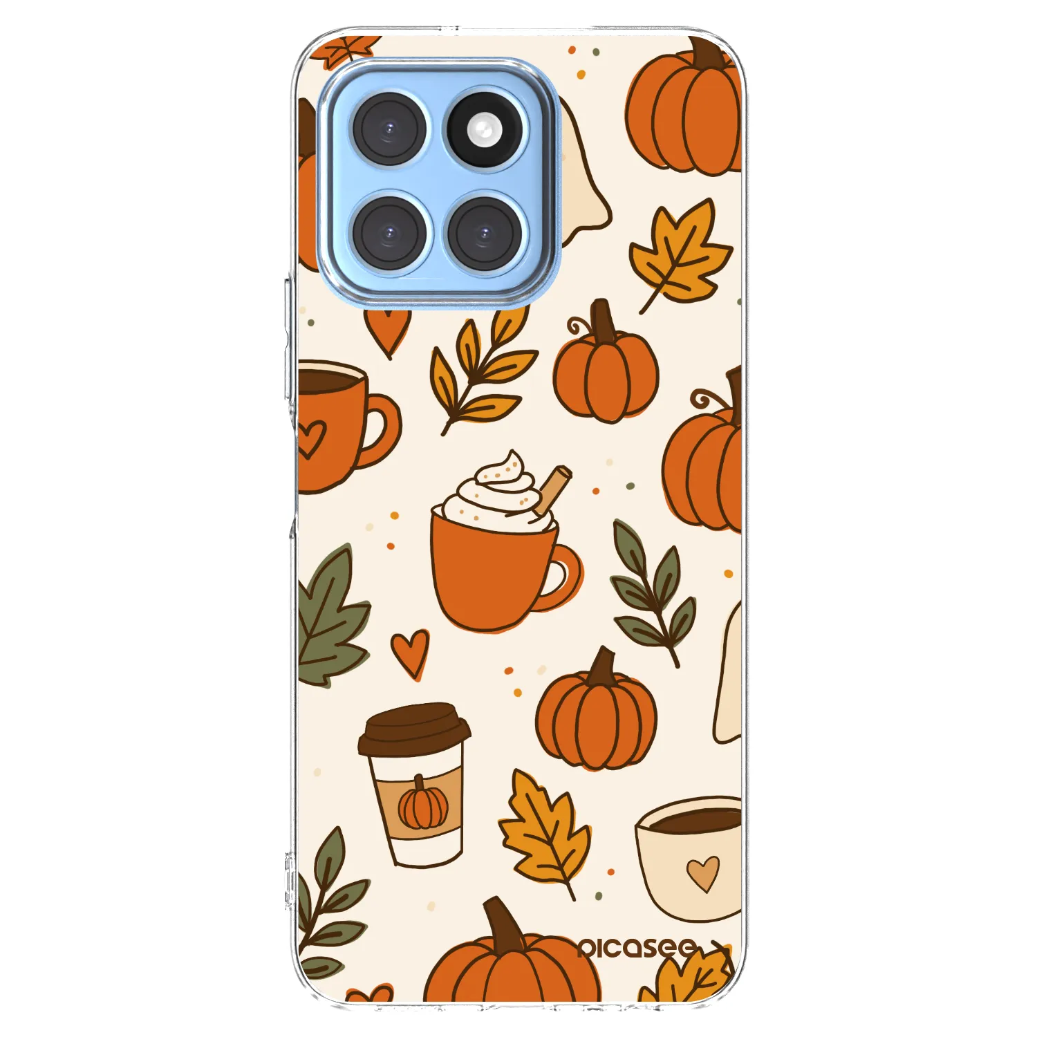Picasee husă transparentă din silicon pentru Honor X8 5G - Fall vibes