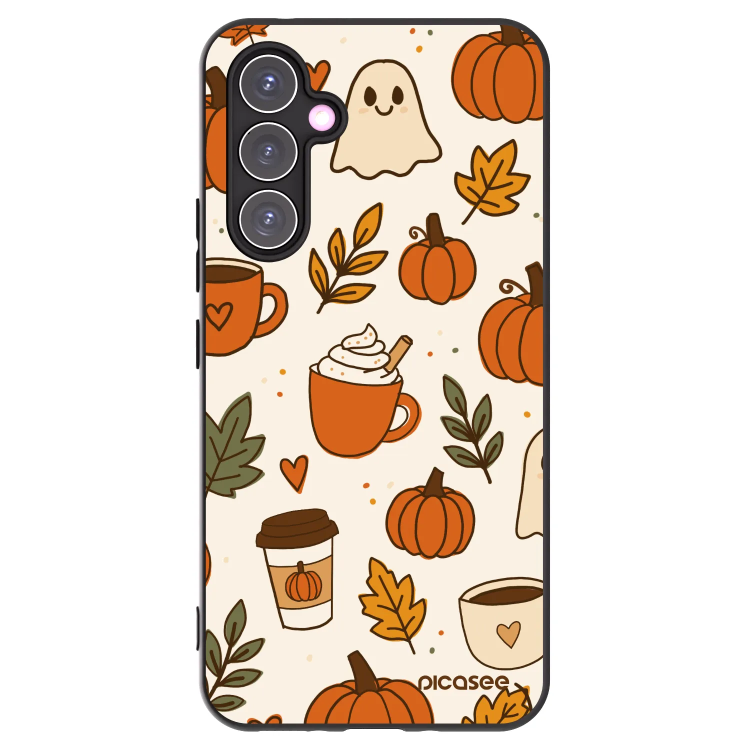Picasee husă neagră din silicon pentru Samsung Galaxy A54 5G A546B - Fall vibes