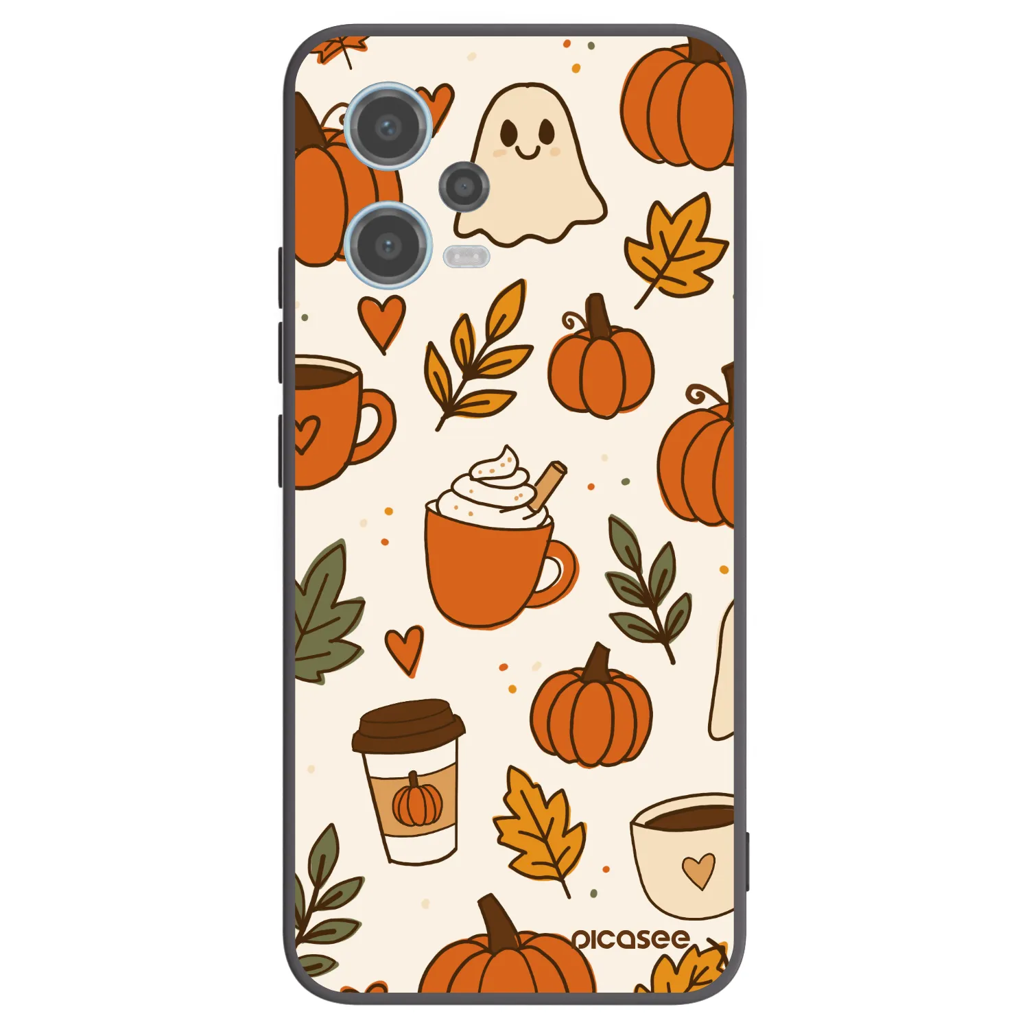 Picasee husă neagră din silicon pentru Xiaomi Redmi Note 12 5G - Fall vibes