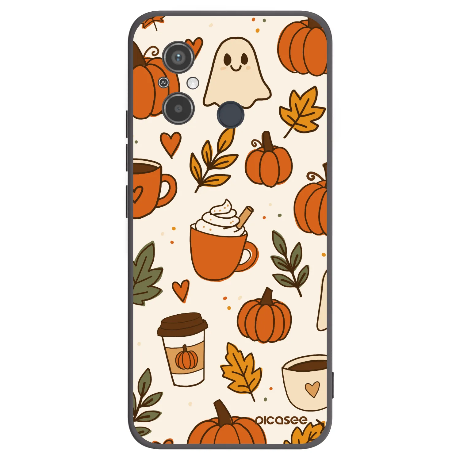 Picasee husă neagră din silicon pentru Xiaomi Redmi 12C - Fall vibes