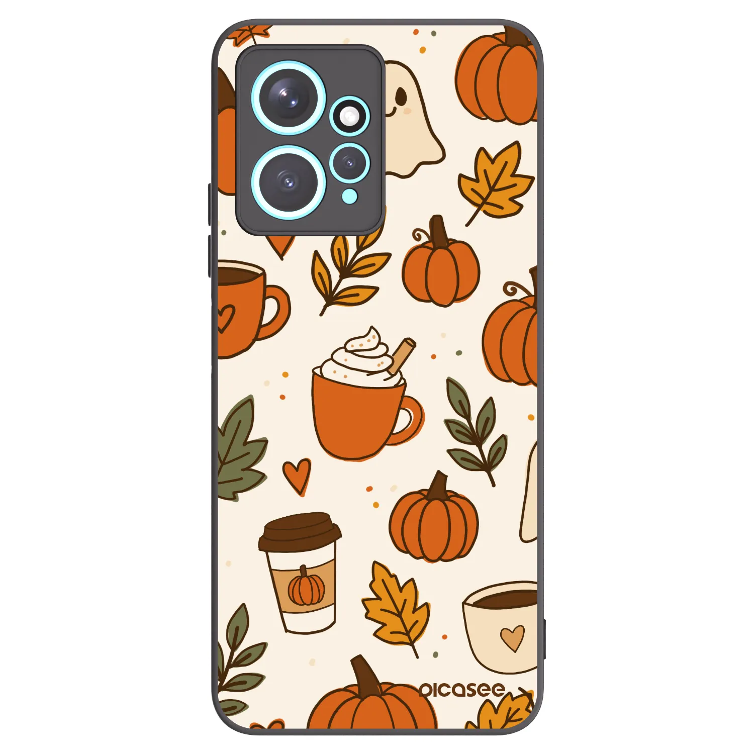 Picasee husă neagră din silicon pentru Xiaomi Redmi Note 12 4G - Fall vibes