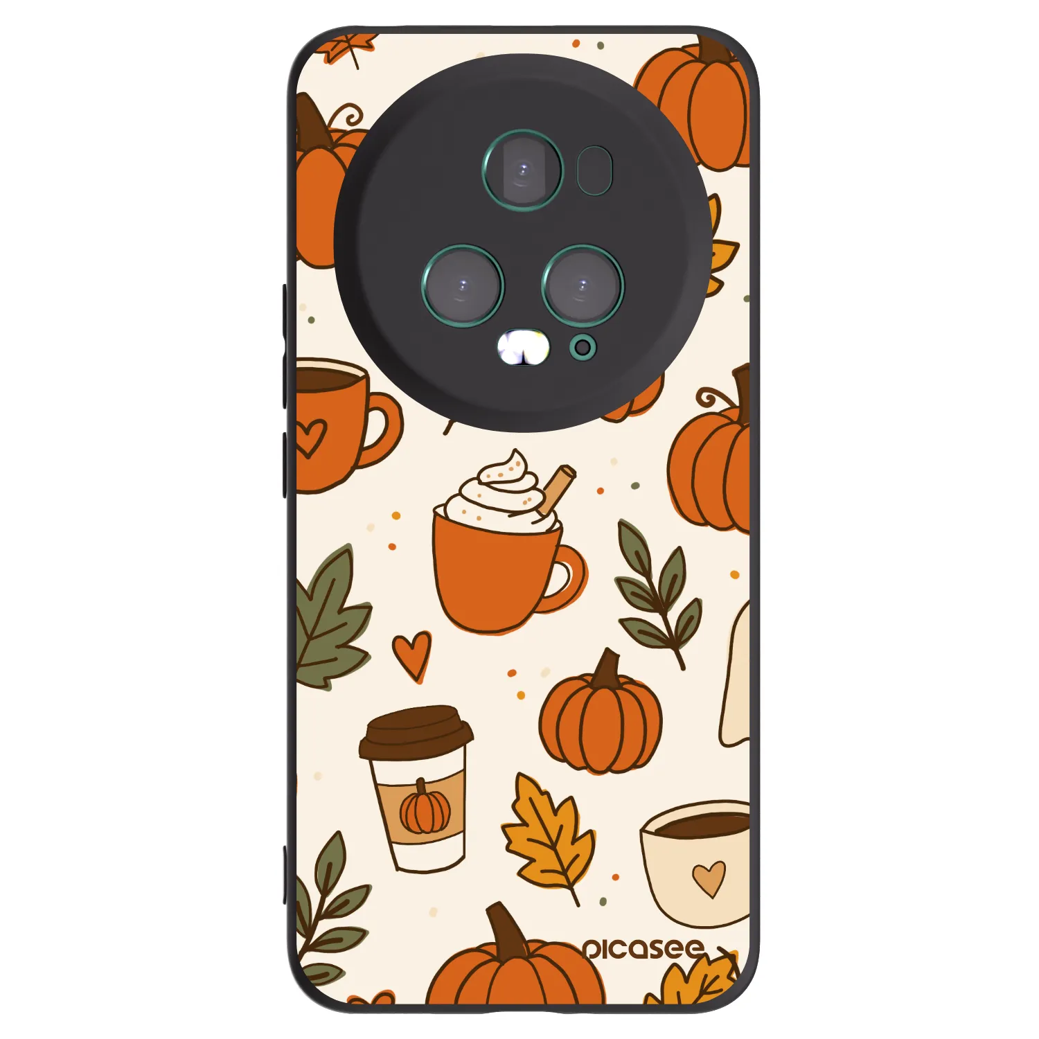 Picasee husă neagră din silicon pentru Honor Magic5 Pro - Fall vibes