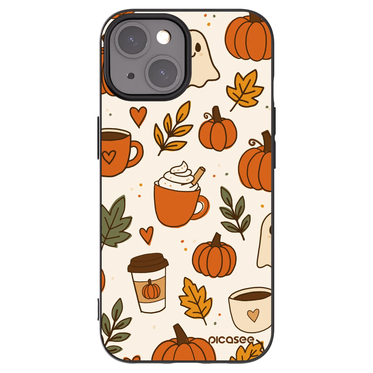 Picasee husă neagră din silicon pentru Apple iPhone 15 - Fall vibes