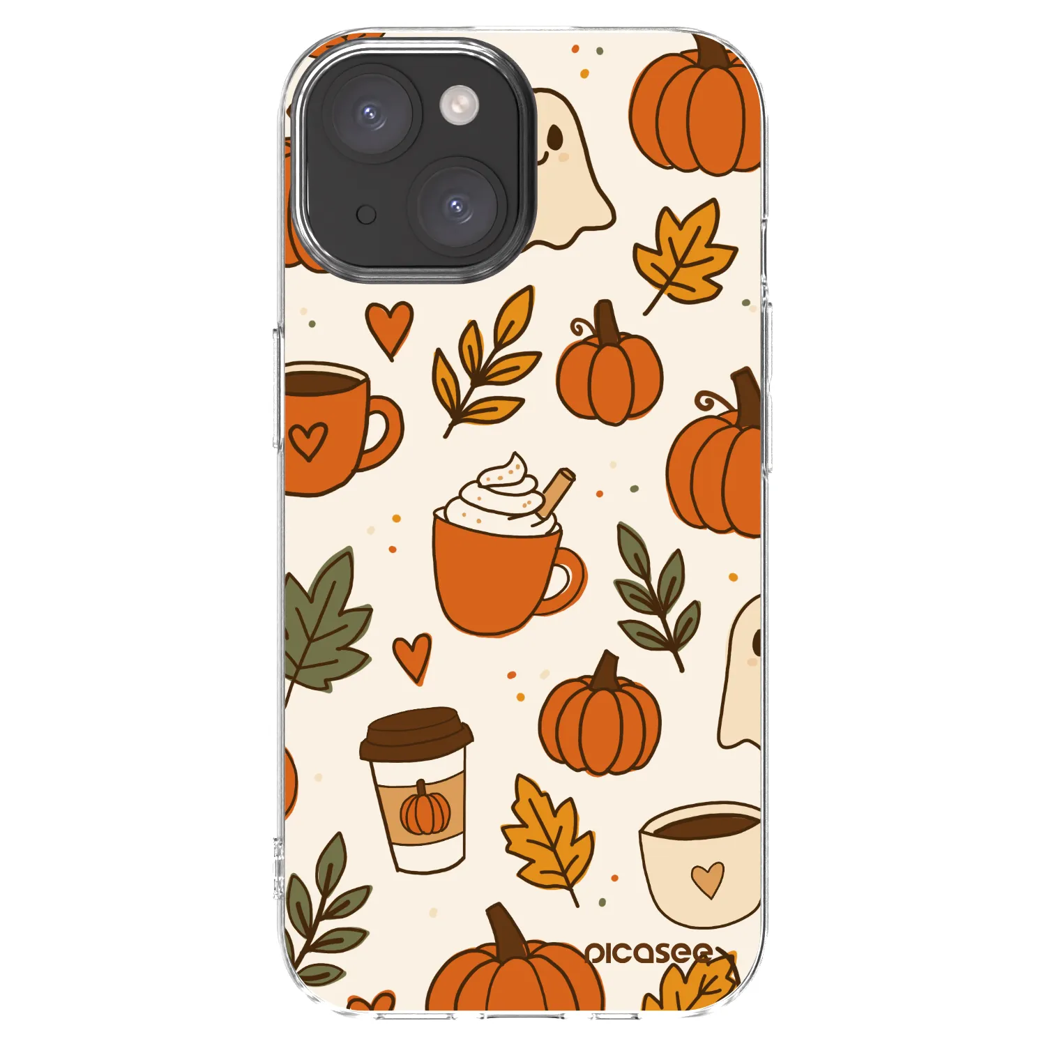 Picasee husă transparentă din silicon pentru Apple iPhone 15 - Fall vibes