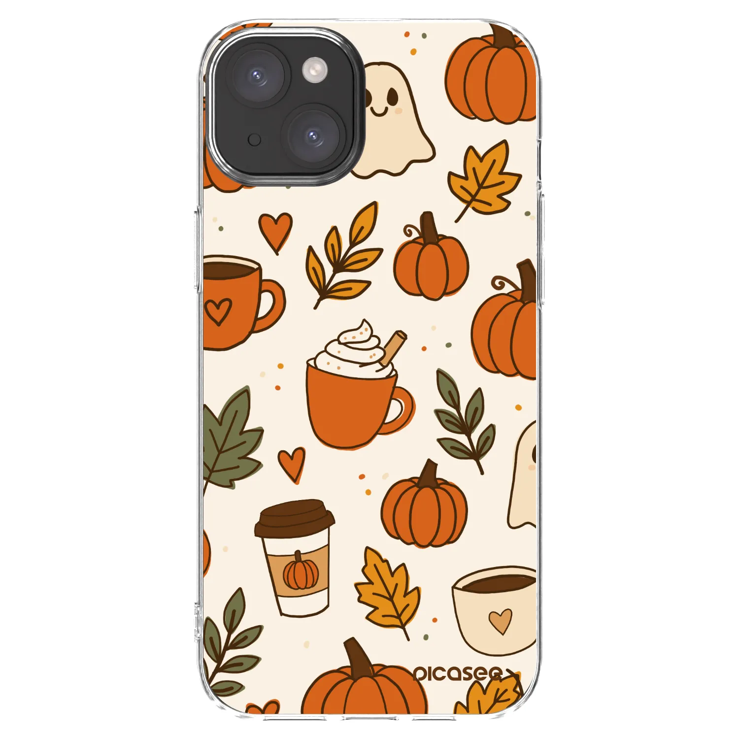 Picasee husă transparentă din silicon pentru Apple iPhone 15 Plus - Fall vibes