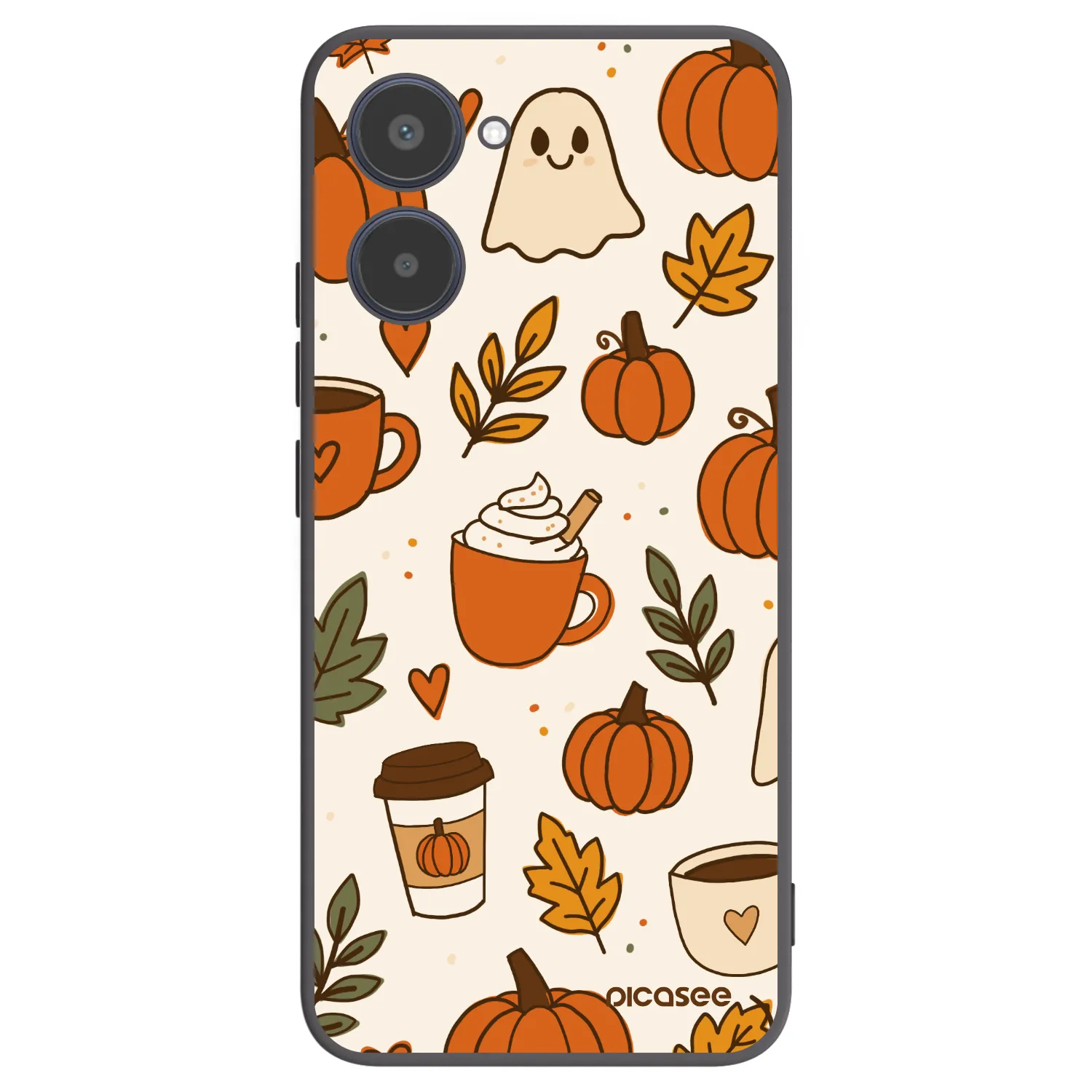 Picasee husă neagră din silicon pentru Realme 10 4G - Fall vibes