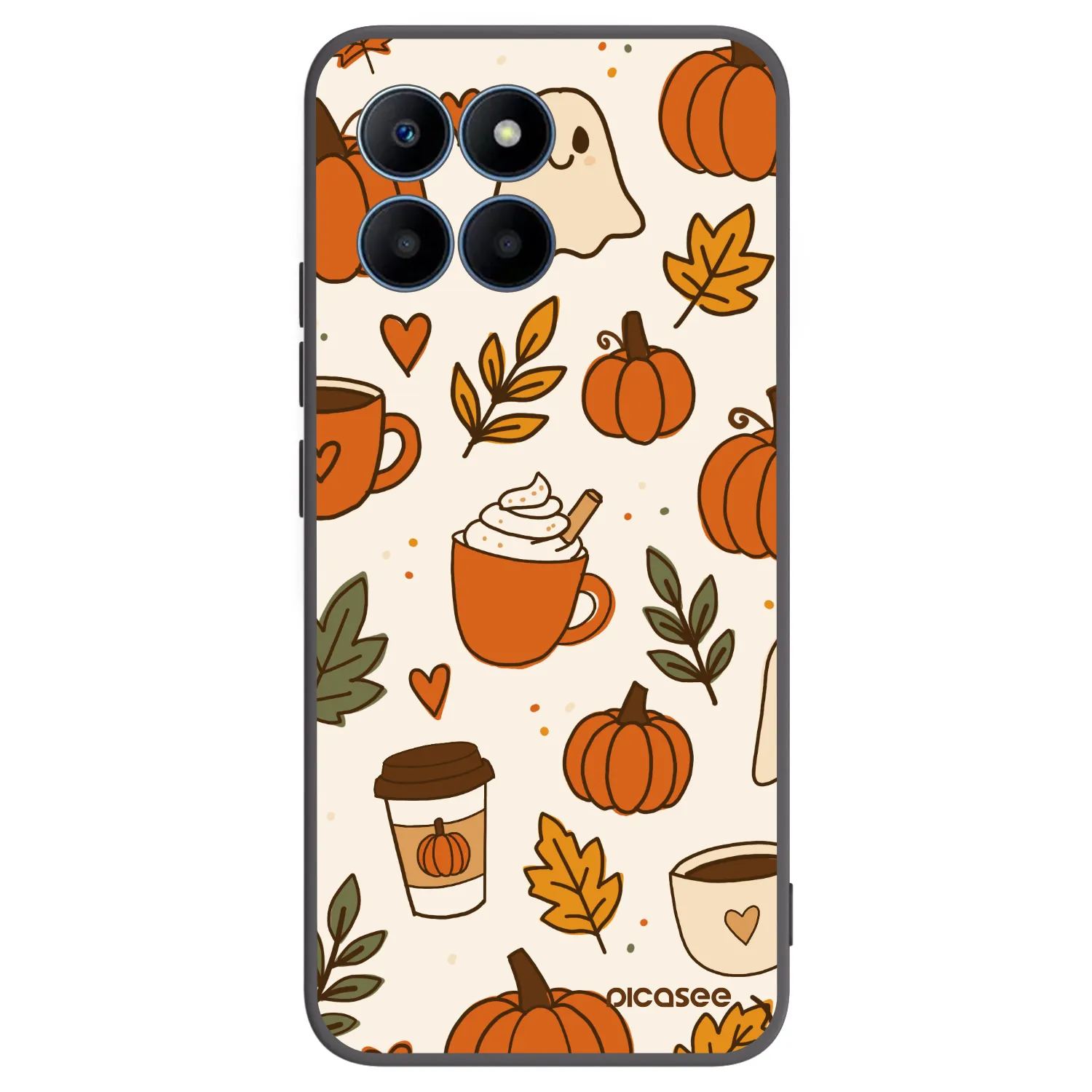 Picasee husă neagră din silicon pentru Honor 70 Lite - Fall vibes
