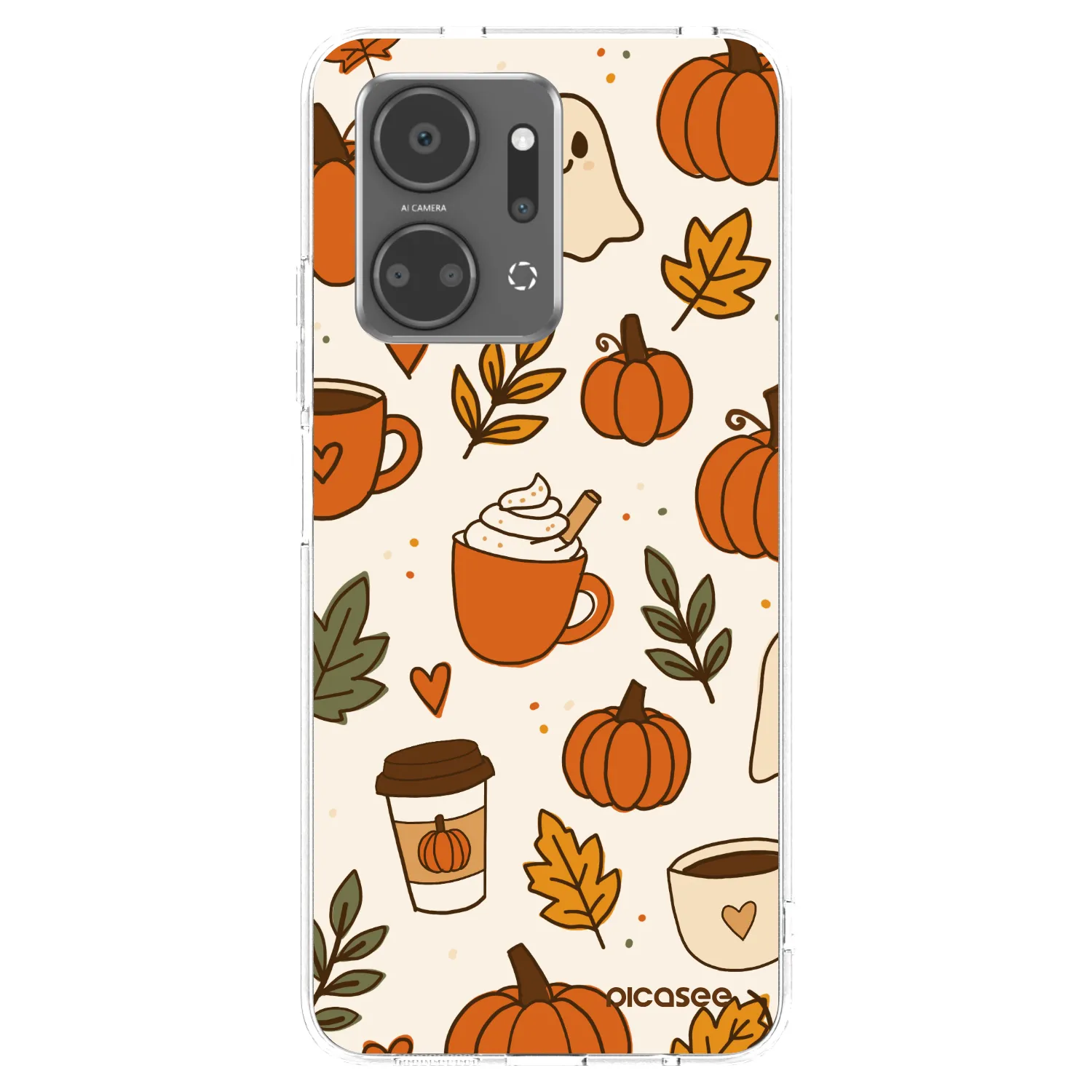 Picasee husă transparentă din silicon pentru Honor X7a - Fall vibes