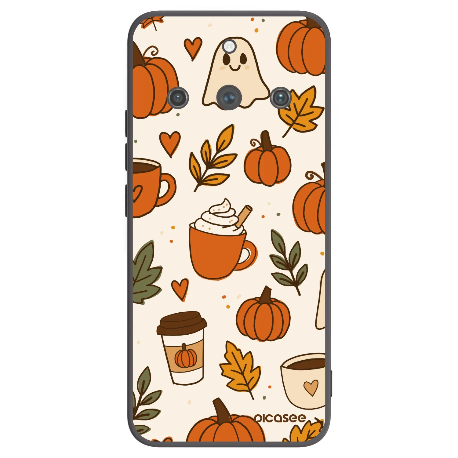 Picasee husă neagră din silicon pentru Realme 11 Pro+ - Fall vibes