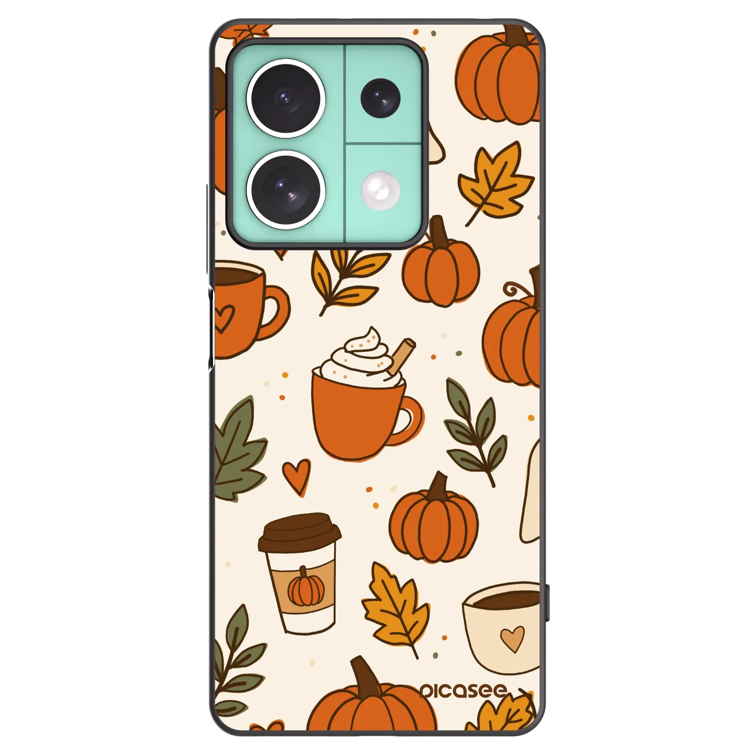 Picasee husă neagră din silicon pentru Xiaomi Redmi Note 13 5G - Fall vibes