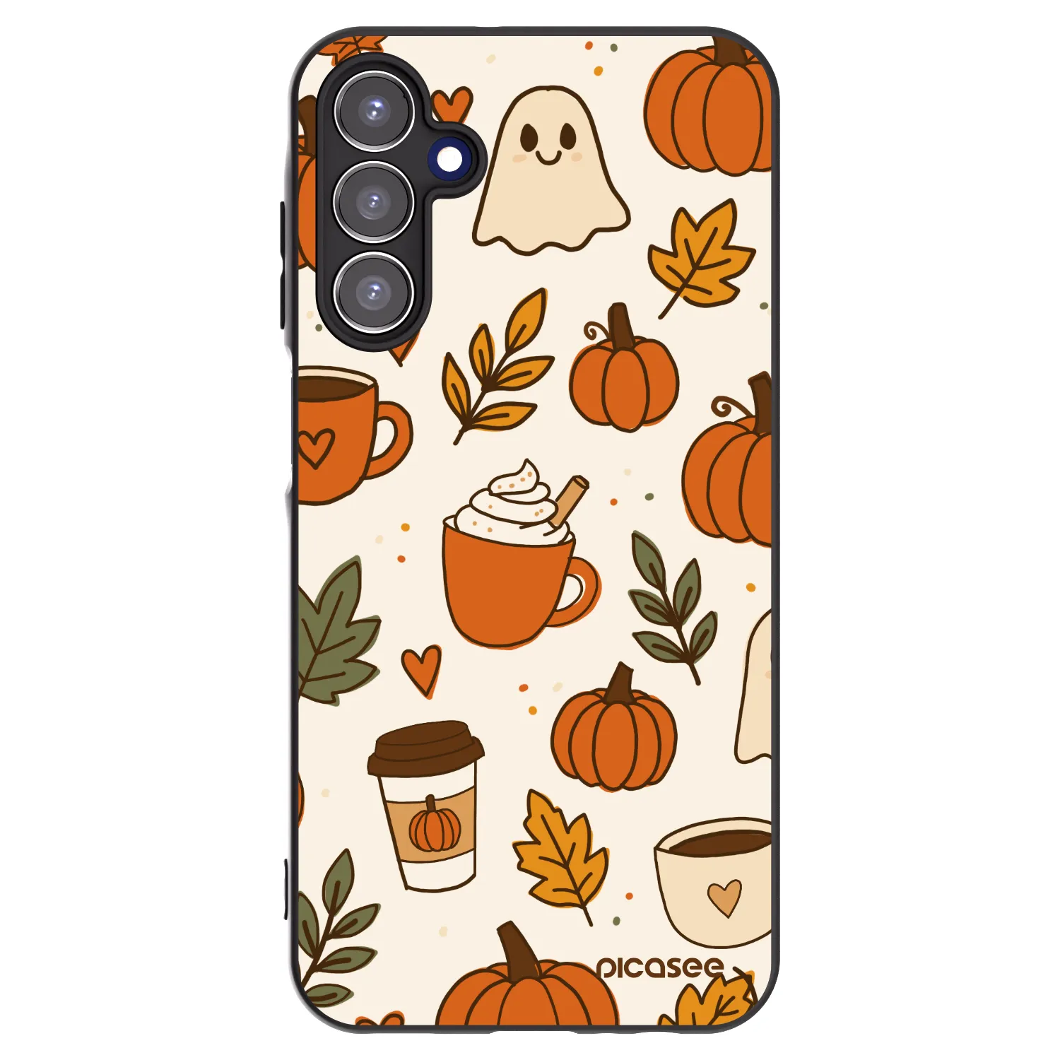Picasee husă neagră din silicon pentru Samsung Galaxy A15 A155F 4G - Fall vibes