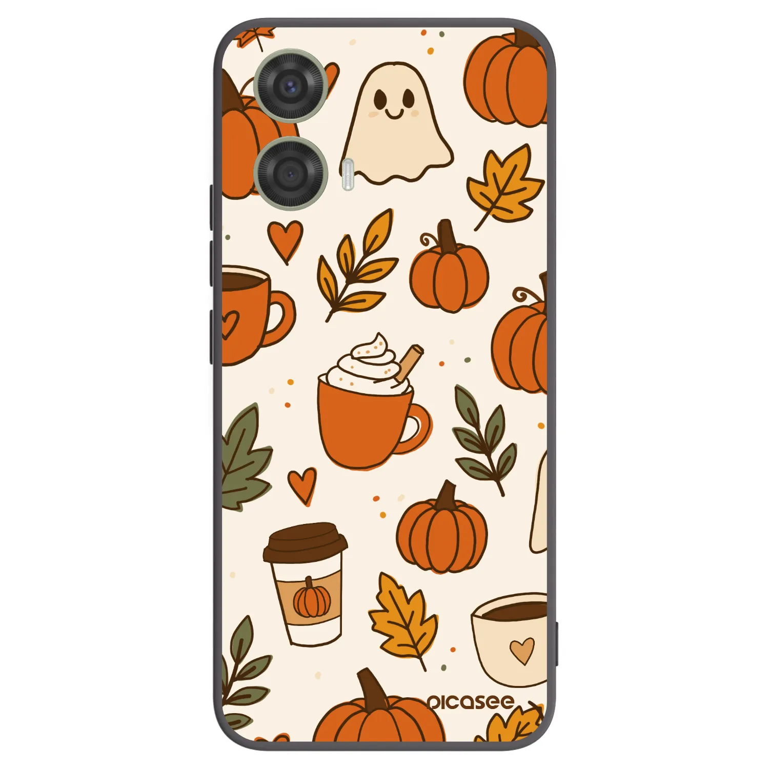 Picasee husă neagră din silicon pentru Motorola Moto G24 - Fall vibes