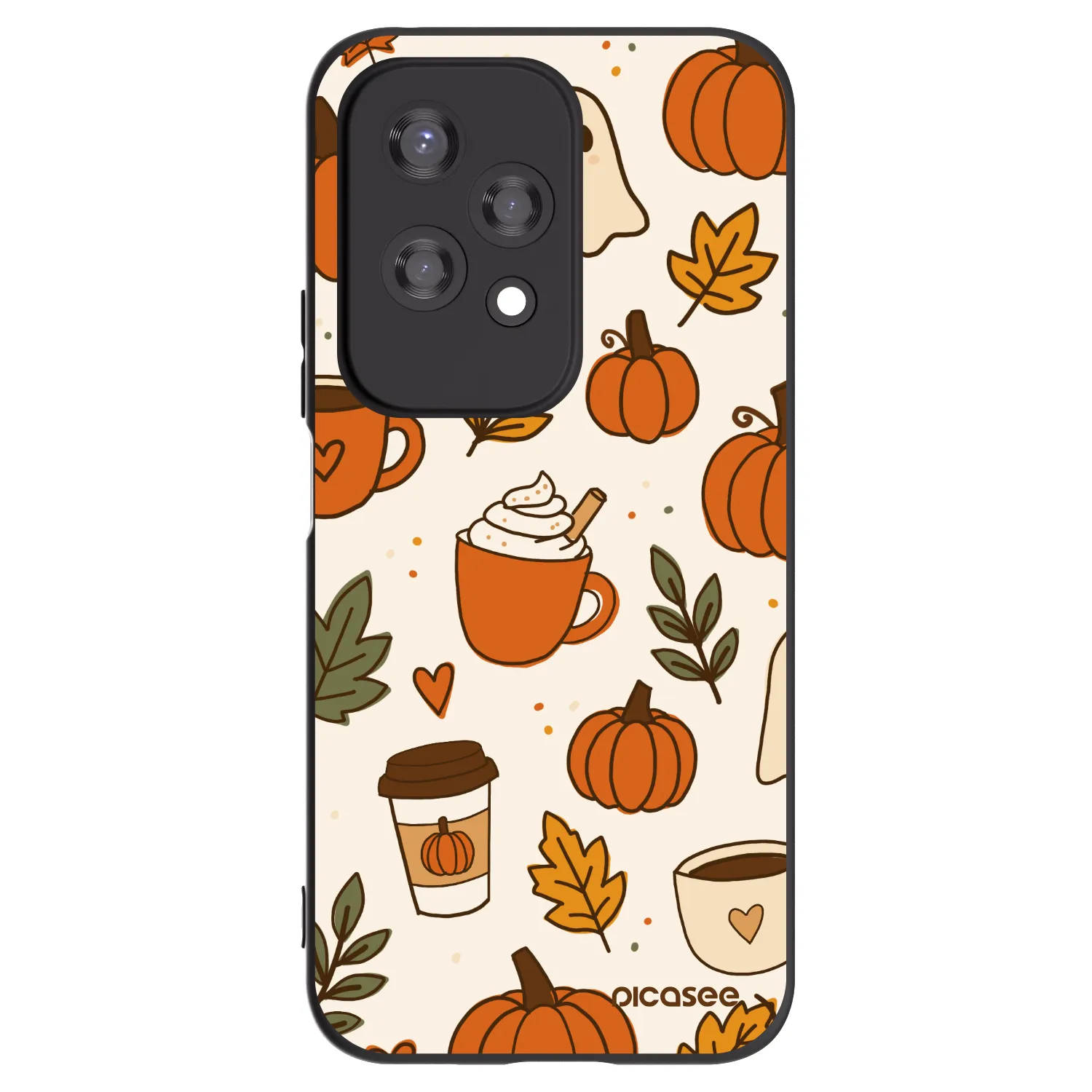 Picasee husă neagră din silicon pentru Honor 200 Lite - Fall vibes