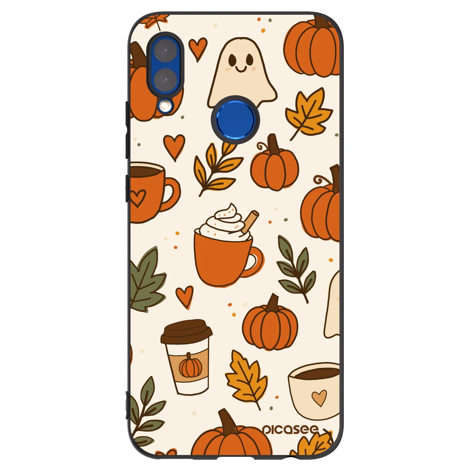 Picasee husă neagră din silicon pentru Honor 10 Lite - Fall vibes