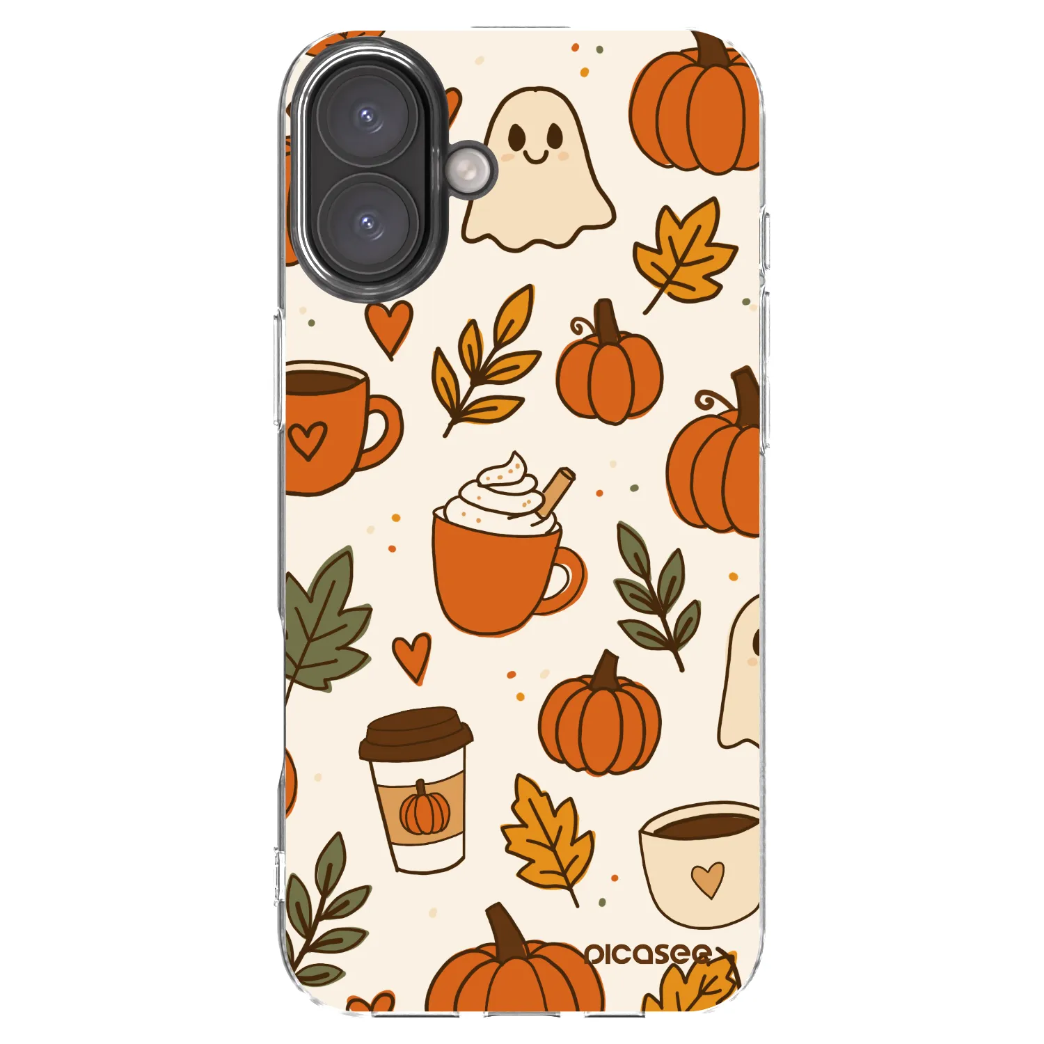 Picasee husă transparentă din silicon pentru Apple iPhone 16 Plus - Fall vibes