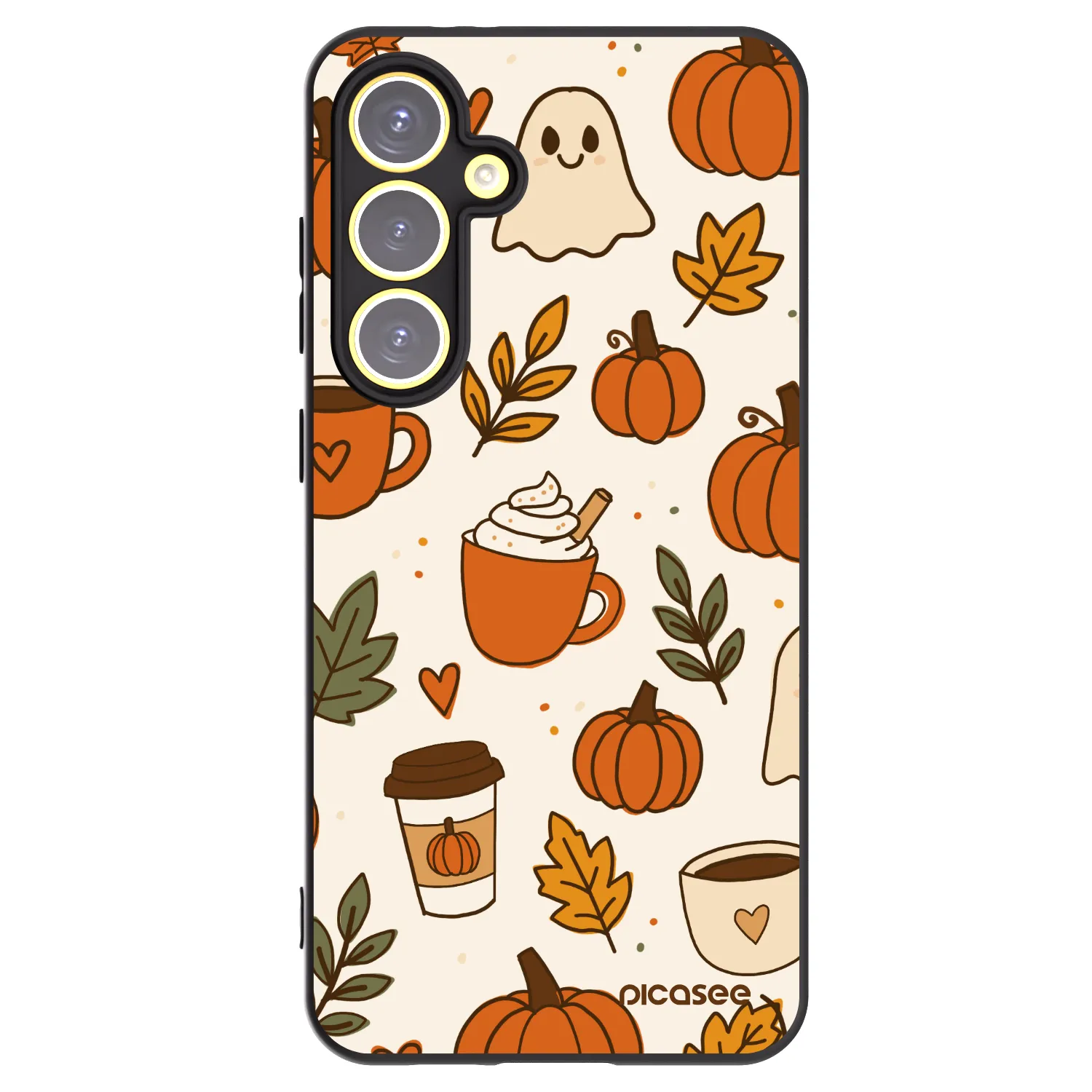 Picasee husă neagră din silicon pentru Samsung Galaxy S24 FE S721B - Fall vibes