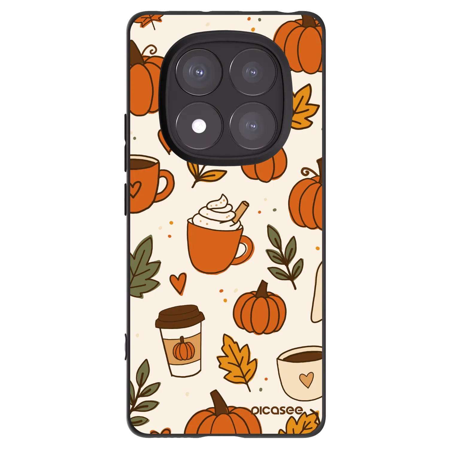 Picasee husă neagră din silicon pentru Xiaomi Redmi Note 14 Pro+ 5G - Fall vibes
