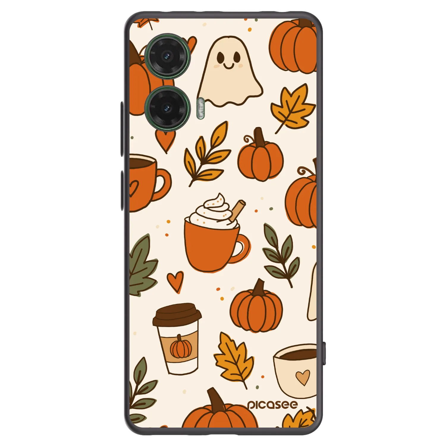 Picasee husă neagră din silicon pentru Motorola Moto G35 5G - Fall vibes