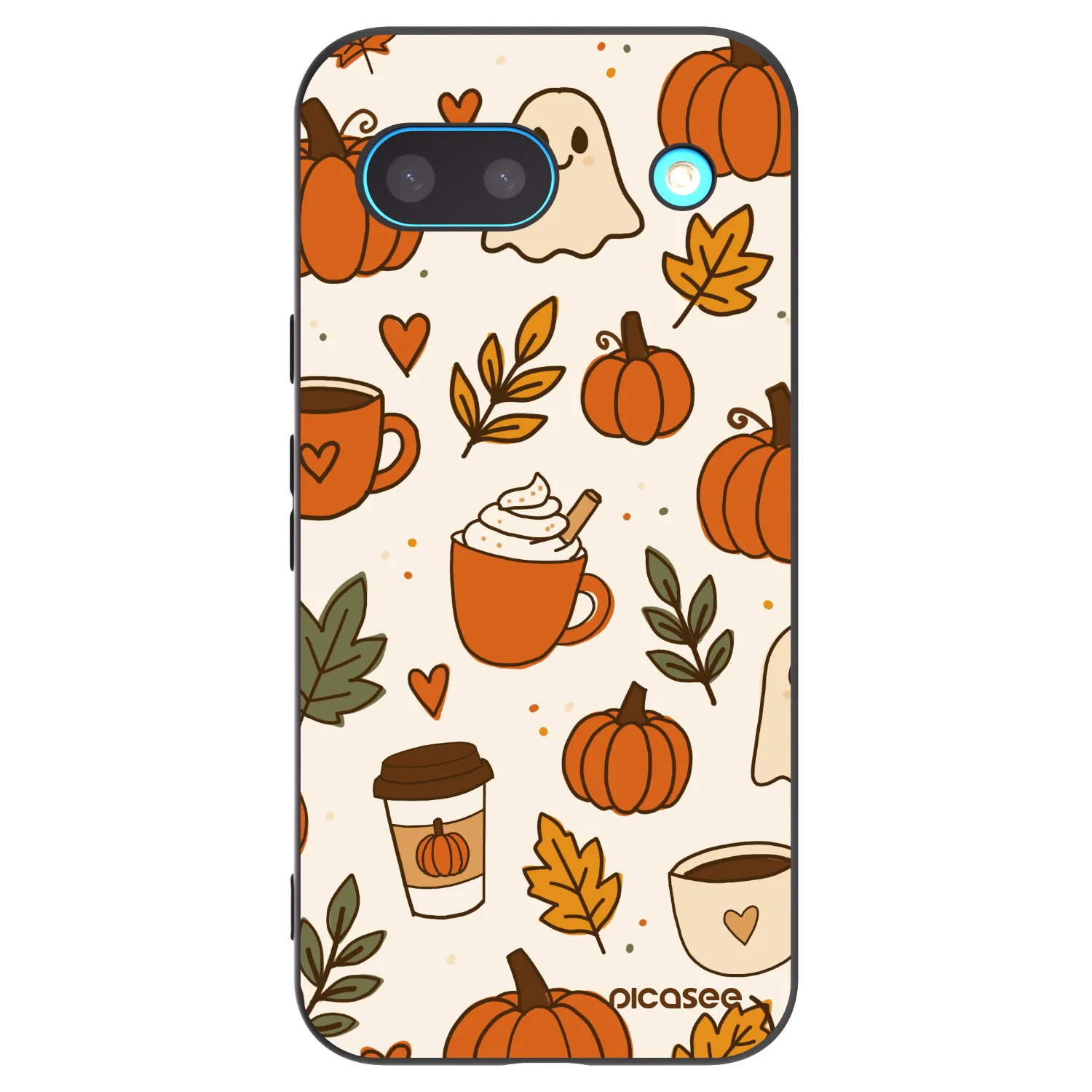 Picasee husă neagră din silicon pentru Google Pixel 8a - Fall vibes