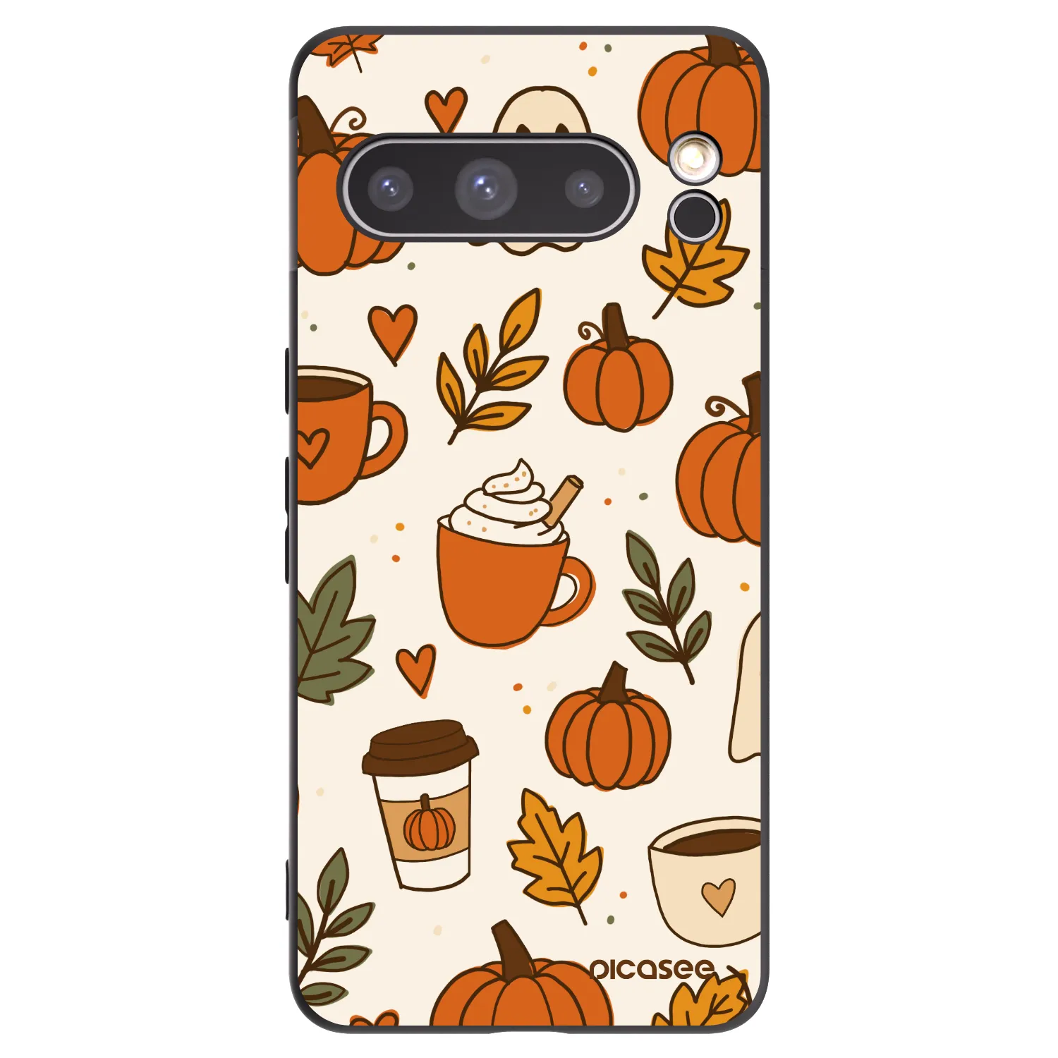 Picasee husă neagră din silicon pentru Google Pixel 8 Pro - Fall vibes