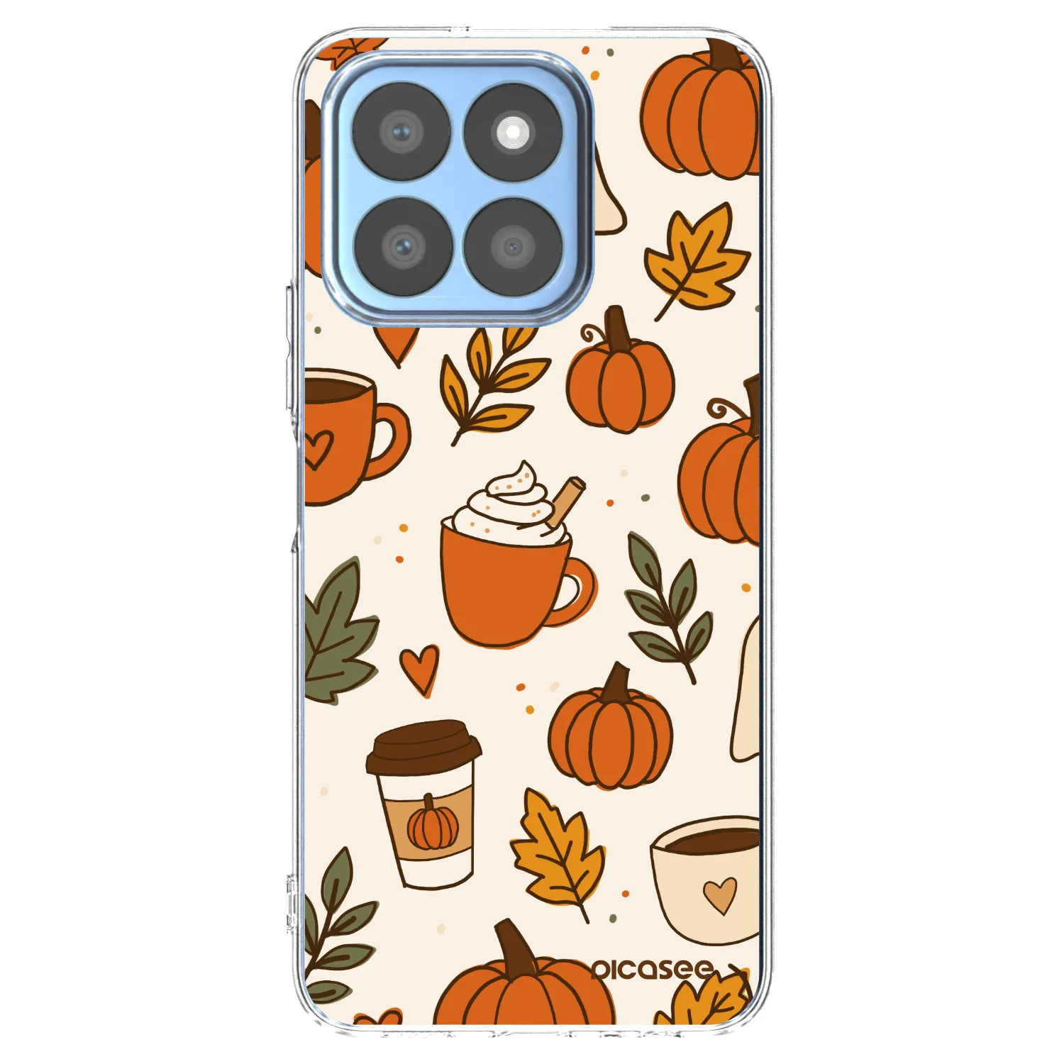 Picasee husă transparentă din silicon pentru Honor X8c - Fall vibes