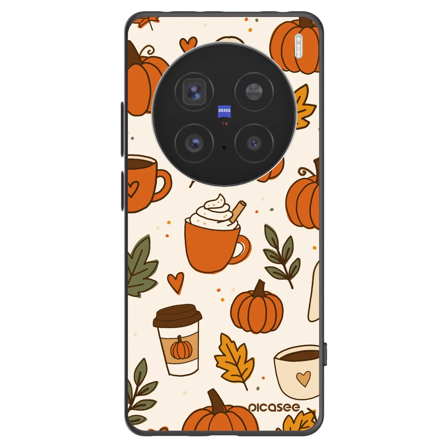 Picasee husă neagră din silicon pentru Vivo X200 Pro - Fall vibes