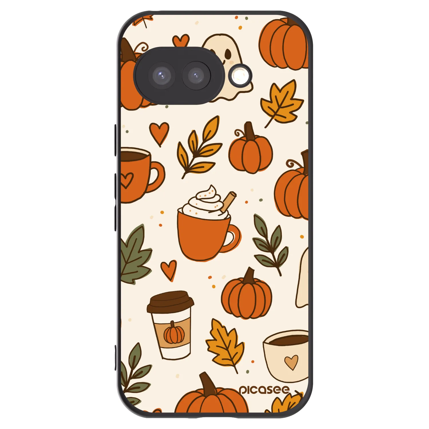 Picasee husă neagră din silicon pentru Google Pixel 9a - Fall vibes