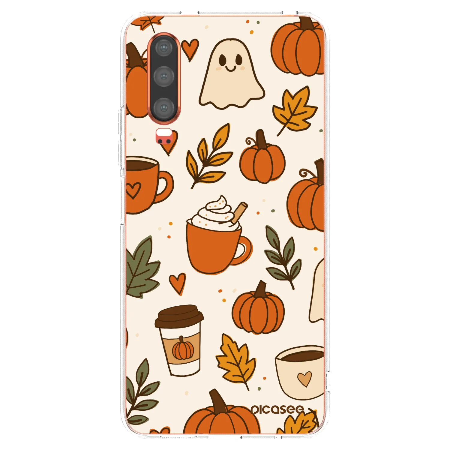 Picasee husă transparentă din silicon pentru Huawei P30 - Fall vibes