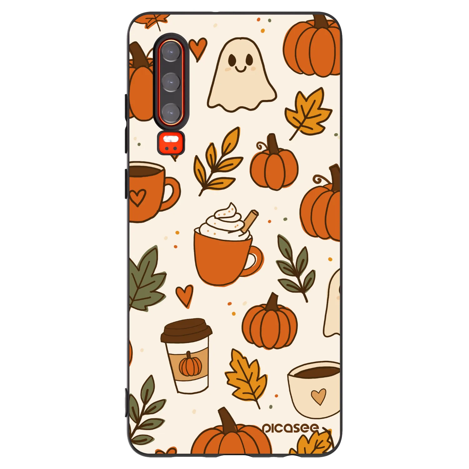 Picasee husă neagră din silicon pentru Huawei P30 - Fall vibes