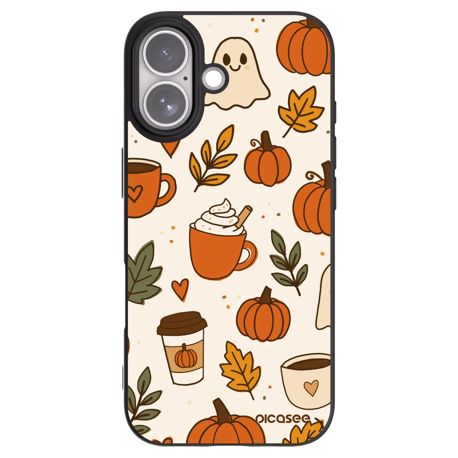 Picasee husă neagră din silicon pentru Apple iPhone 17 - Fall vibes