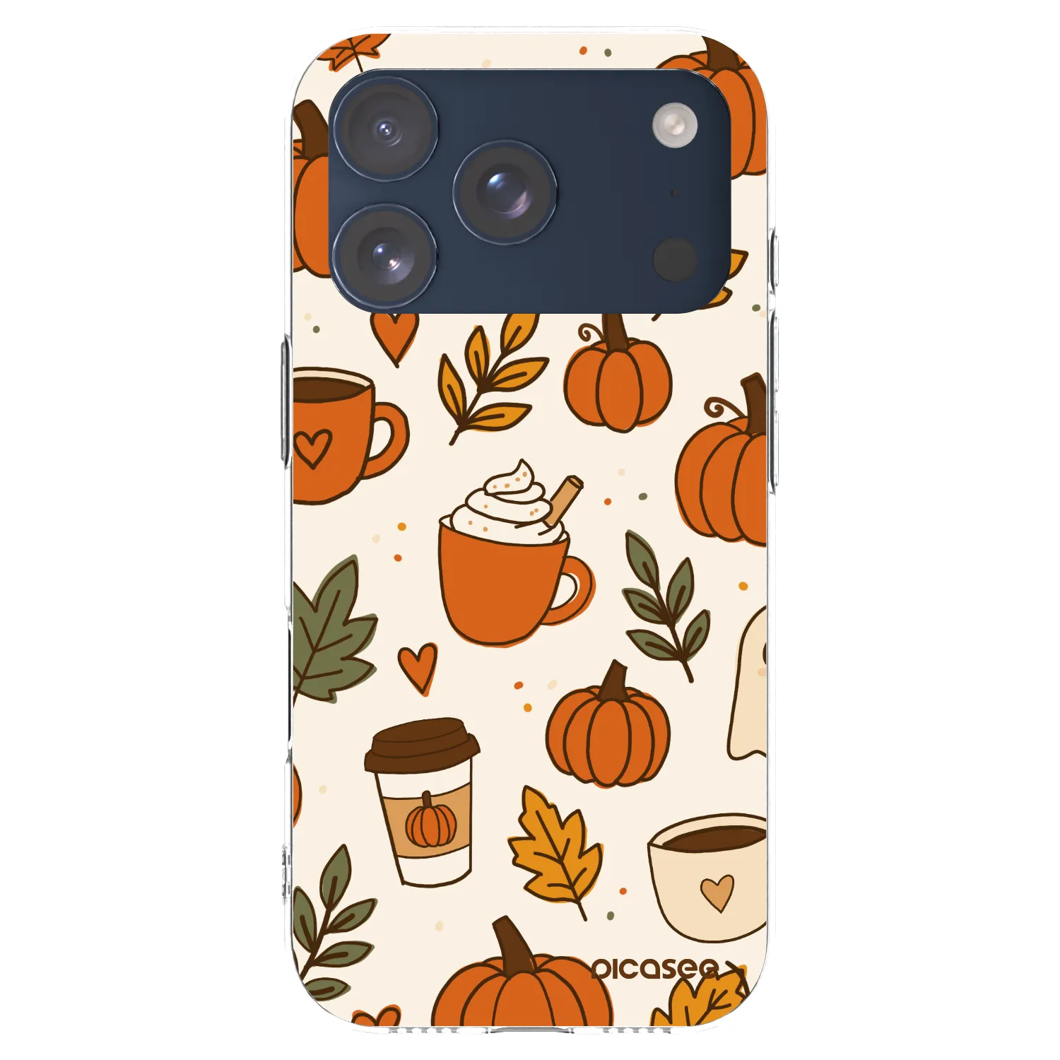 Picasee husă transparentă din silicon pentru Apple iPhone 17 Pro - Fall vibes