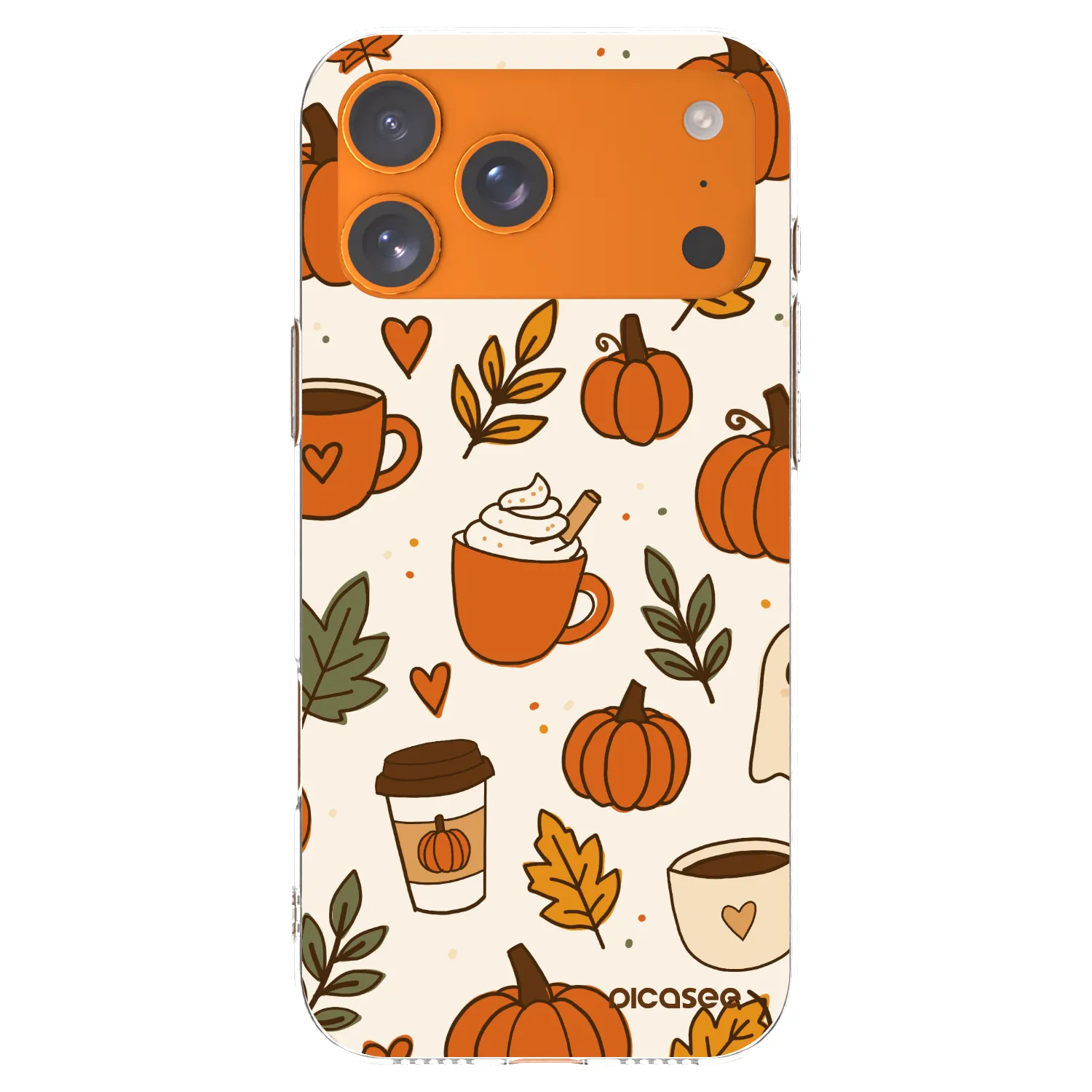Picasee husă transparentă din silicon pentru Apple iPhone 17 Pro Max - Fall vibes