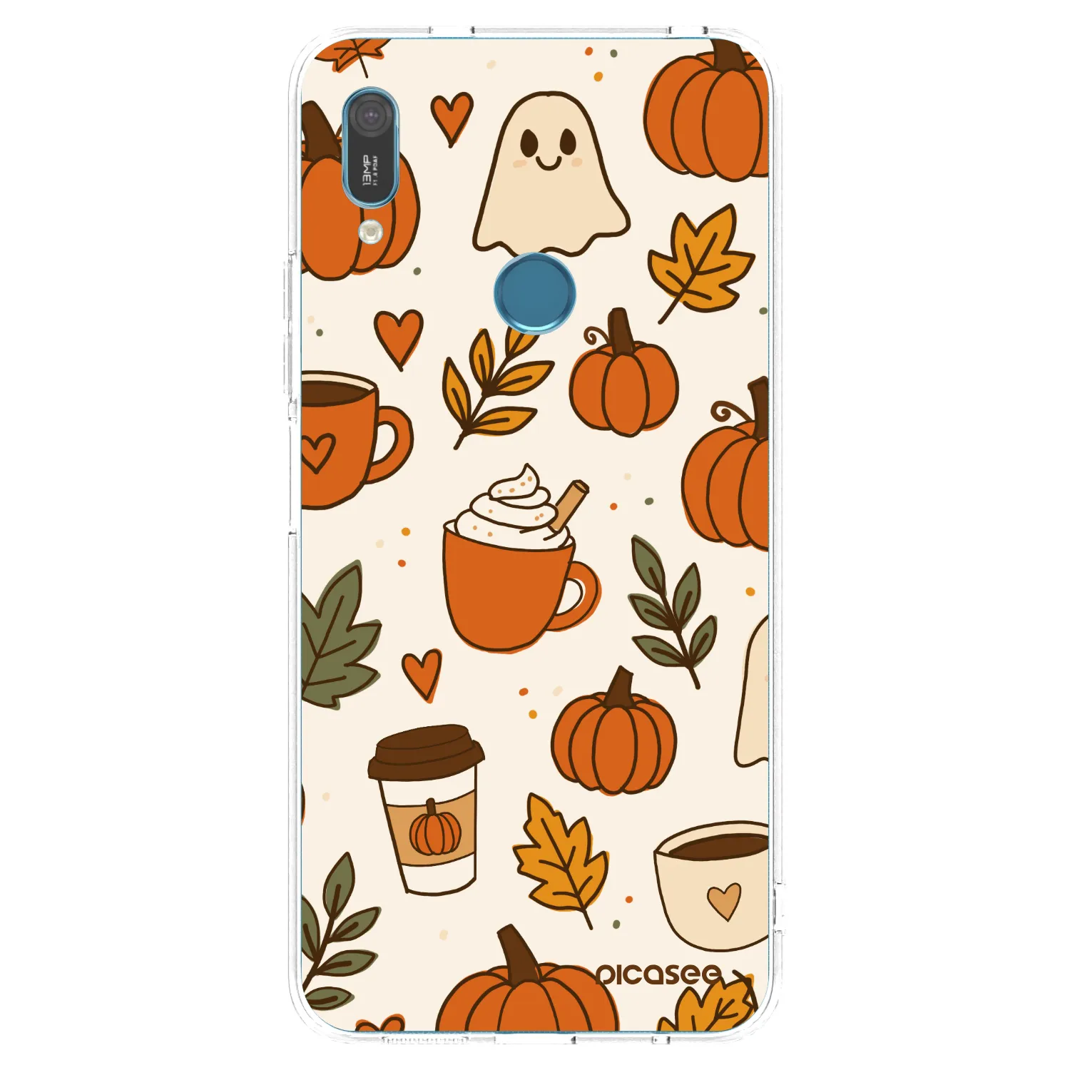 Picasee husă transparentă din silicon pentru Huawei Y6 2019 - Fall vibes