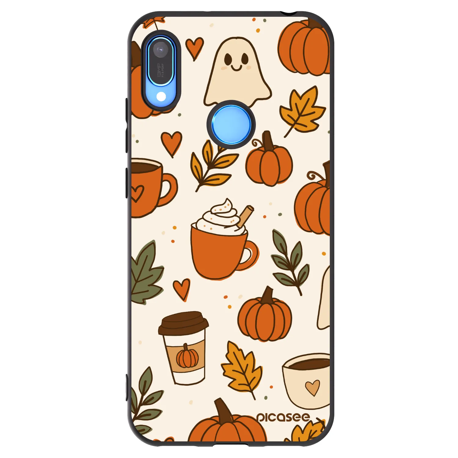 Picasee husă neagră din silicon pentru Huawei Y6 2019 - Fall vibes
