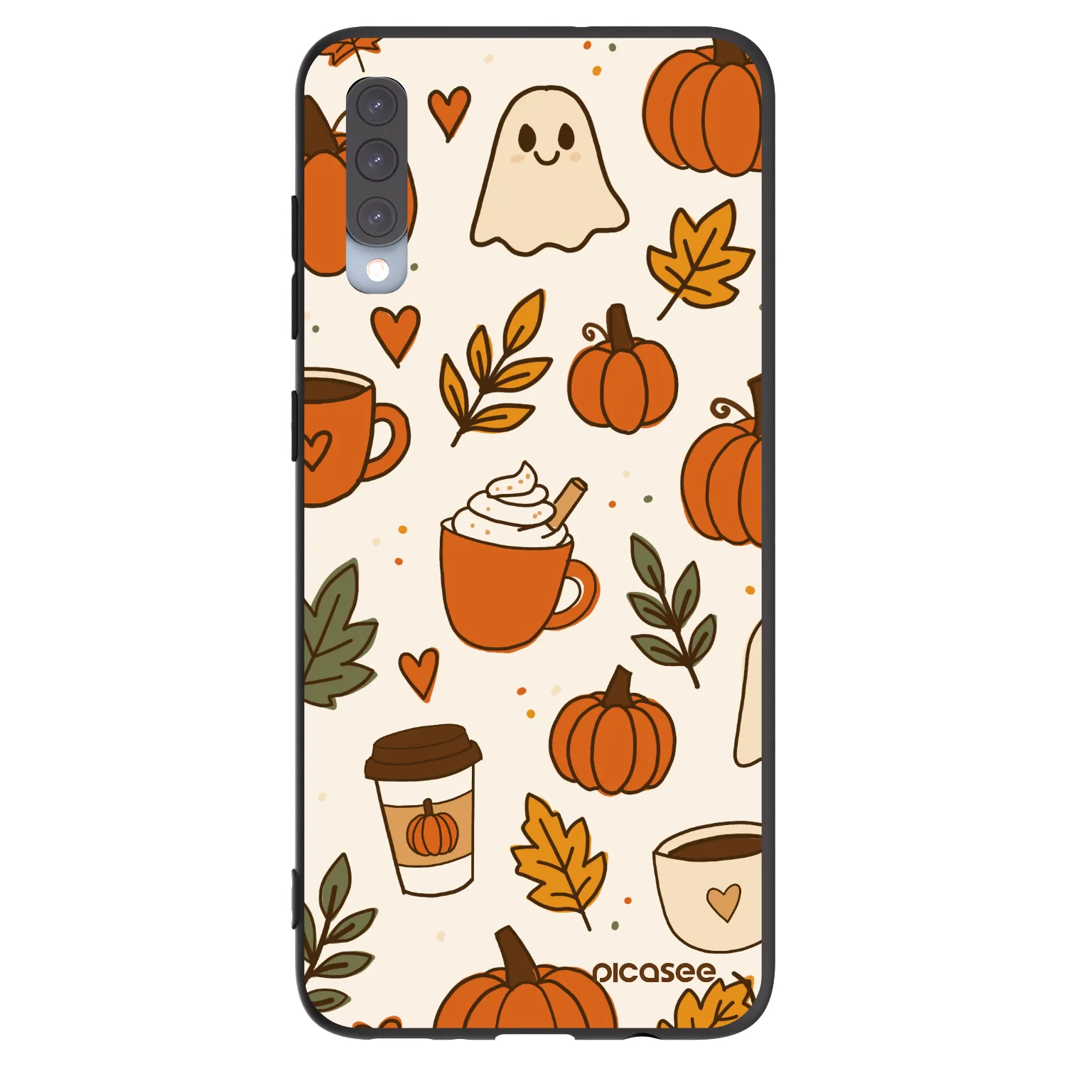 Picasee husă neagră din silicon pentru Samsung Galaxy A70 A705F - Fall vibes
