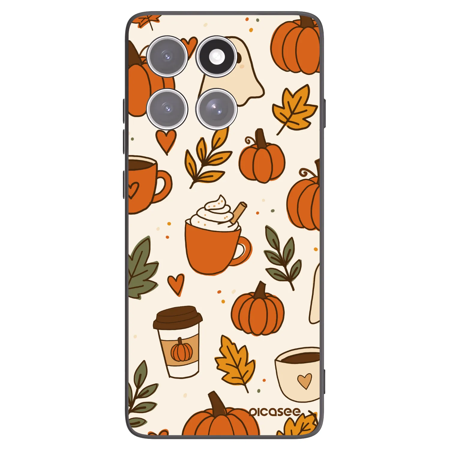 Picasee husă neagră din silicon pentru Motorola Edge 60 Pro - Fall vibes