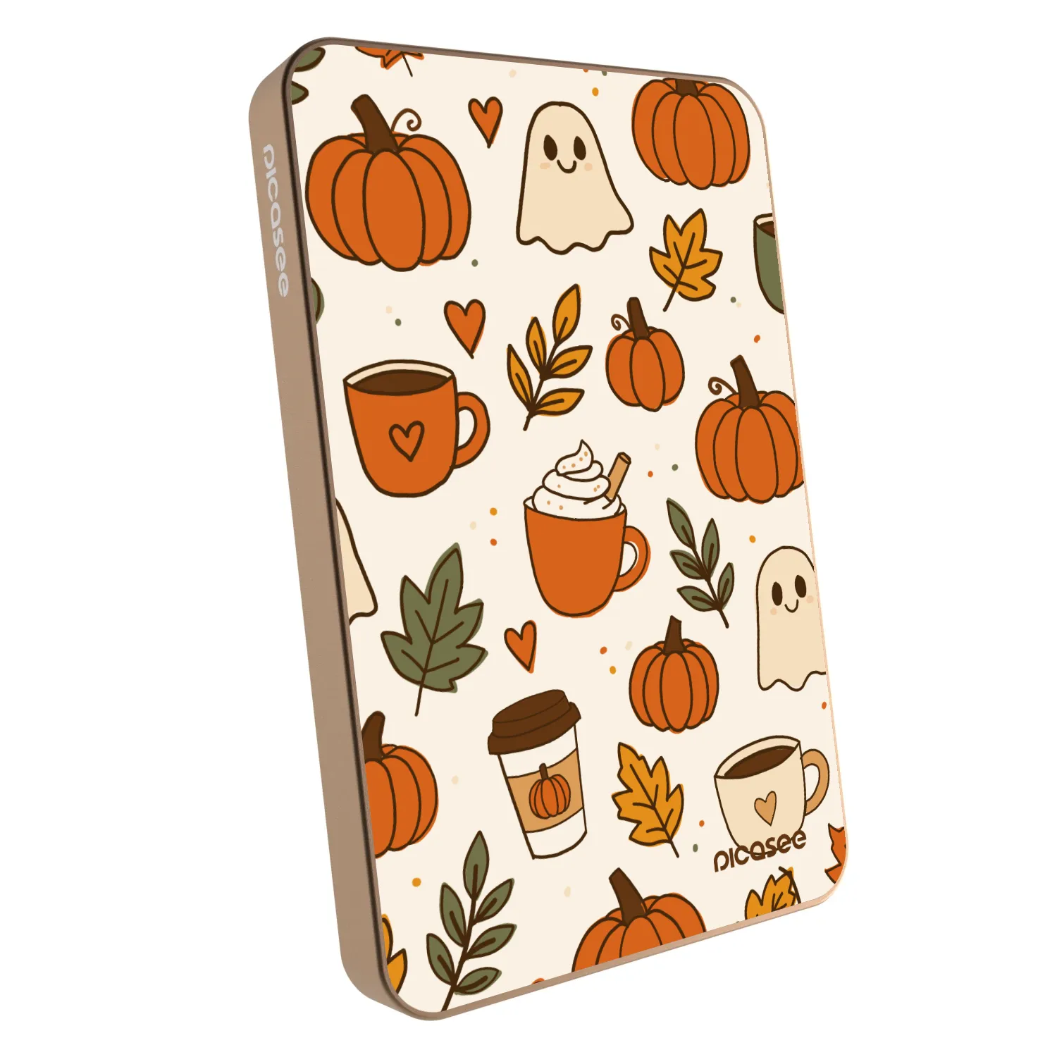 Picasee Powerbank cu MagSafe 5 000 mAh De aur - Fall vibes