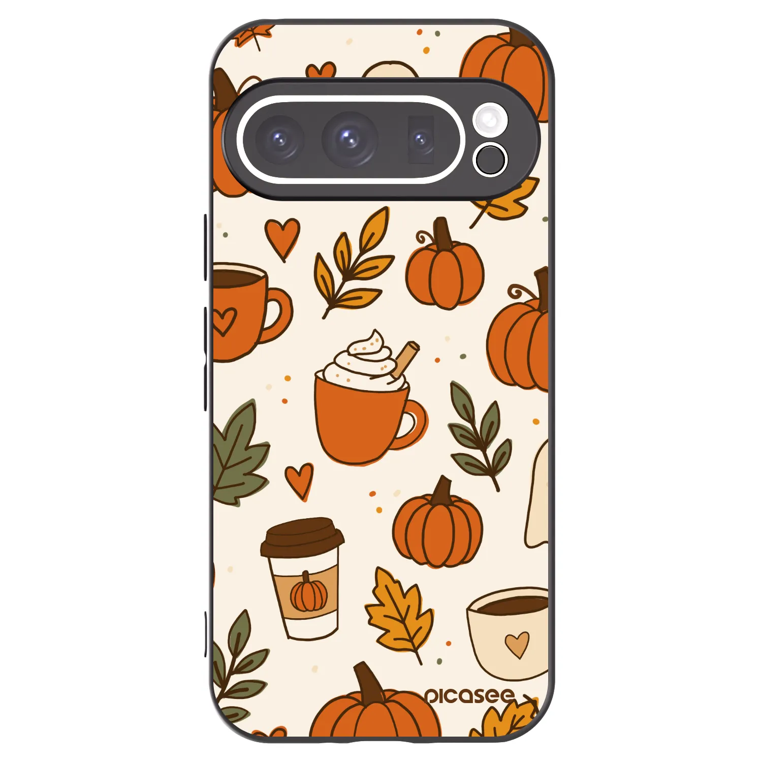 Picasee husă neagră din silicon pentru Google Pixel 9 Pro XL - Fall vibes