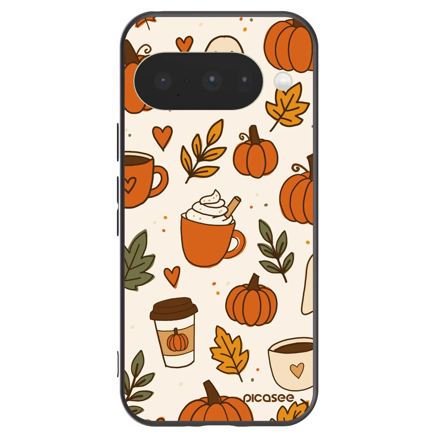 Picasee husă neagră din silicon pentru Google Pixel 10 - Fall vibes