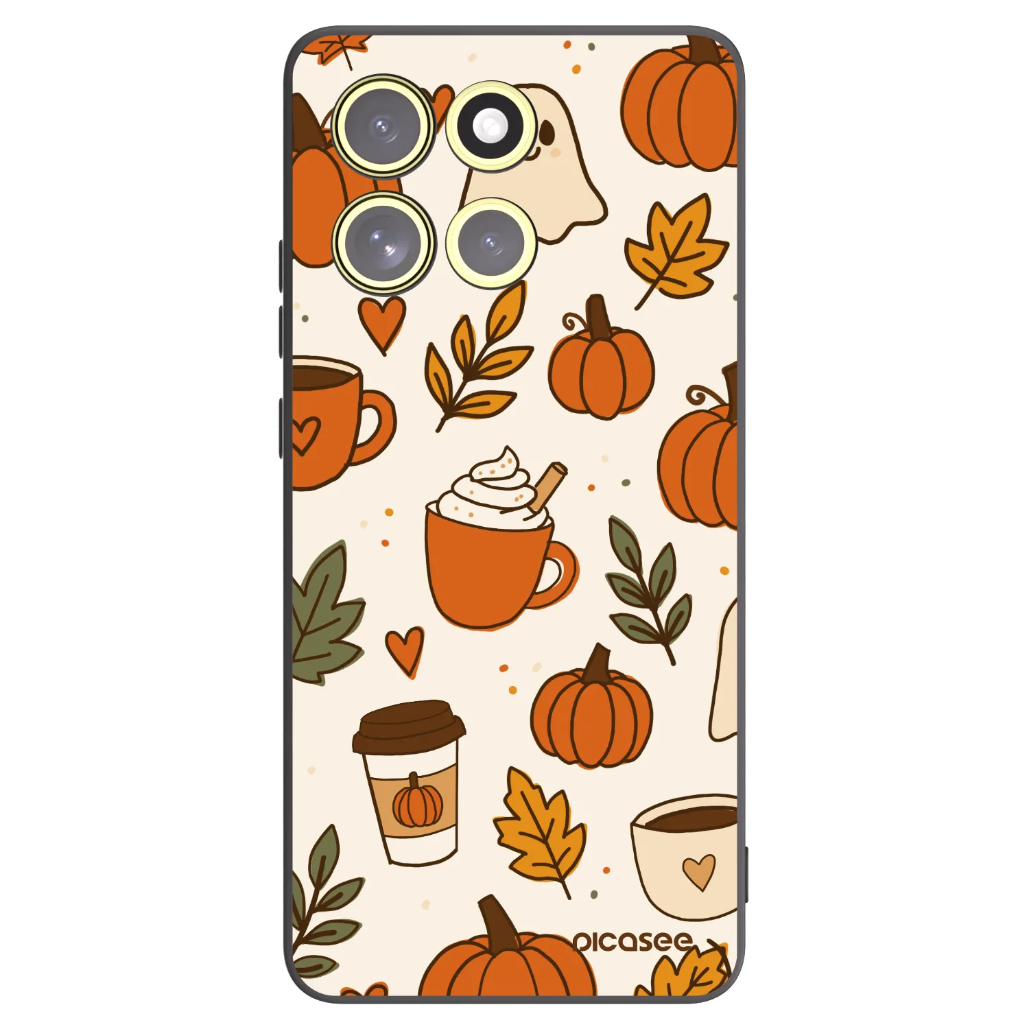 Picasee husă neagră din silicon pentru Motorola Moto G86 Power 5G - Fall vibes