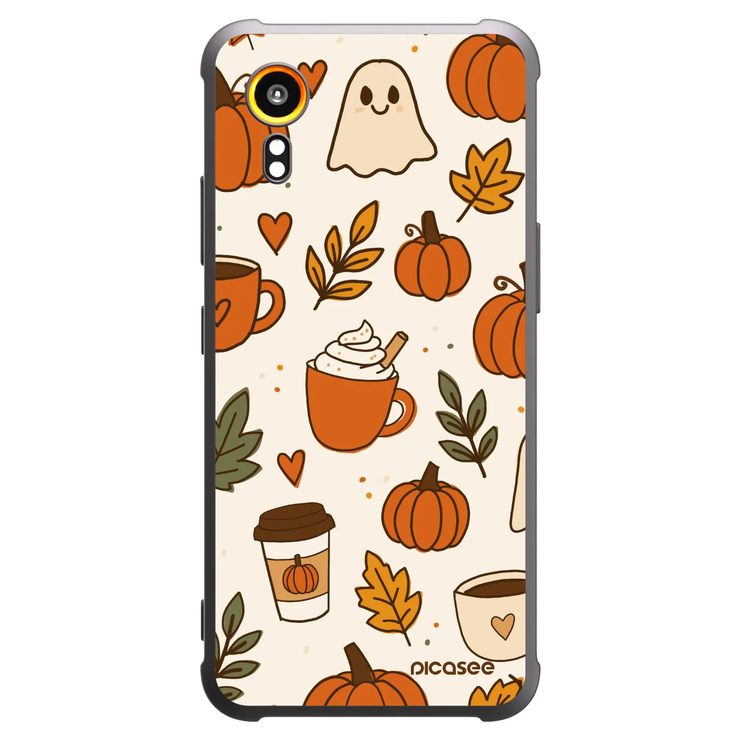 Picasee husă neagră din silicon pentru Samsung Galaxy XCover 7 - Fall vibes