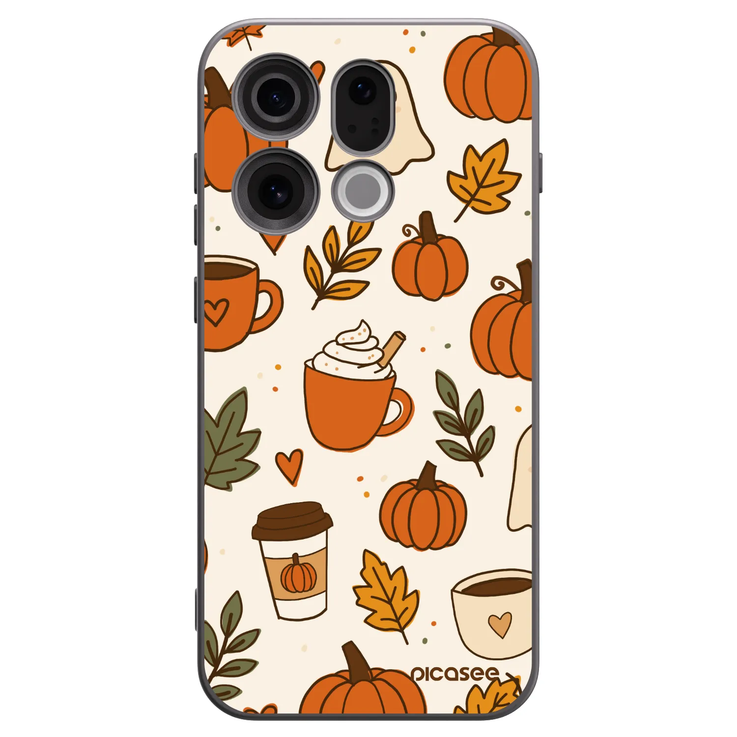 Picasee husă neagră din silicon pentru OPPO Find X9 - Fall vibes