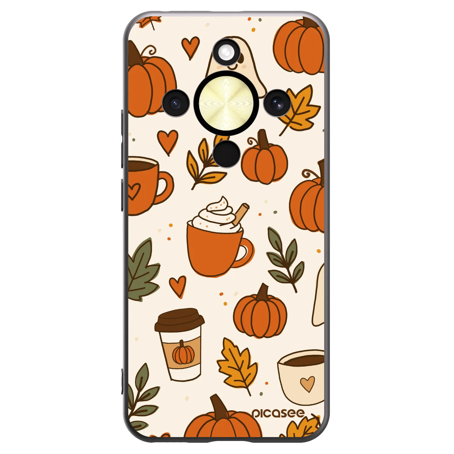 Picasee husă neagră din silicon pentru Honor Magic8 Lite 5G - Fall vibes
